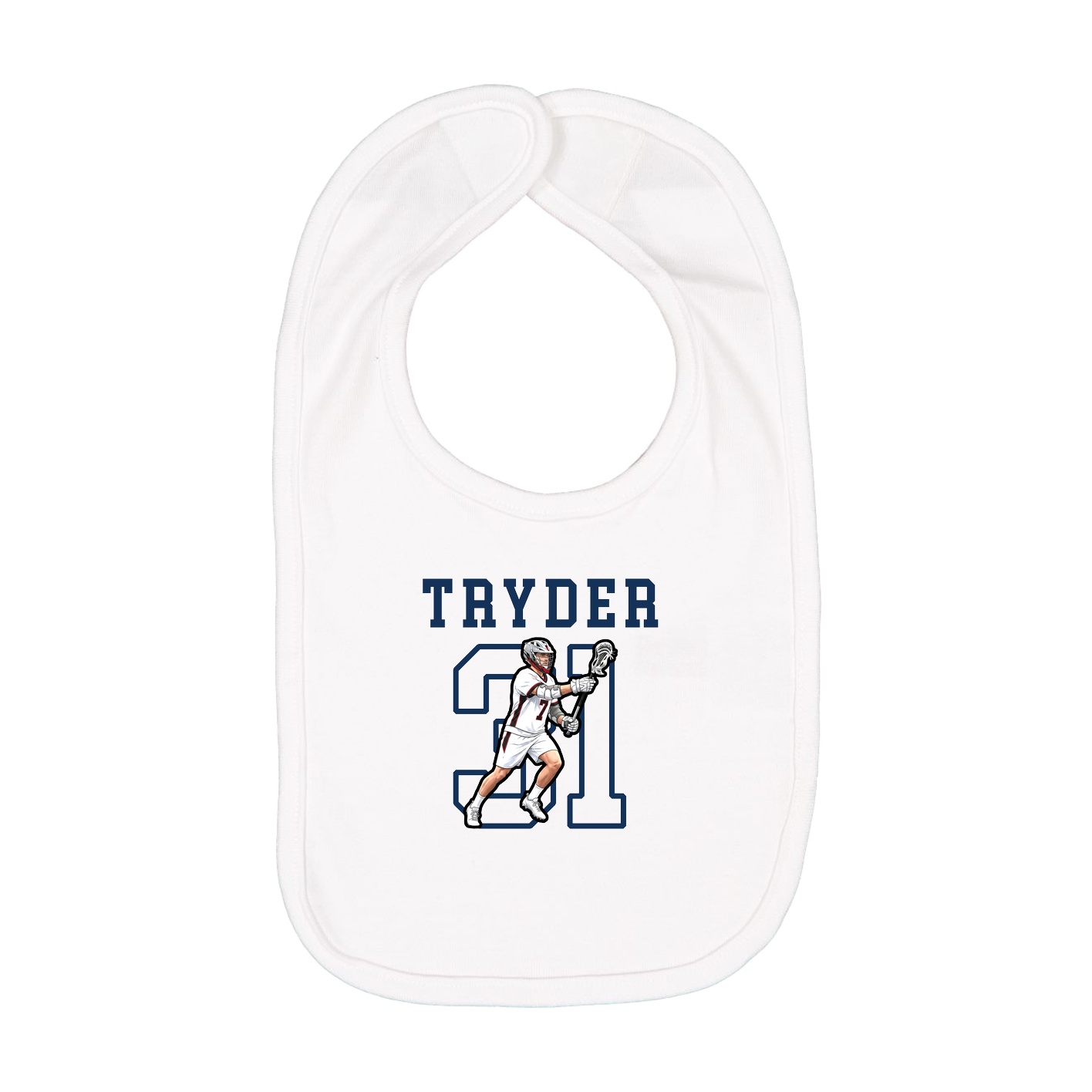 Infant Bib — Shirsey in White