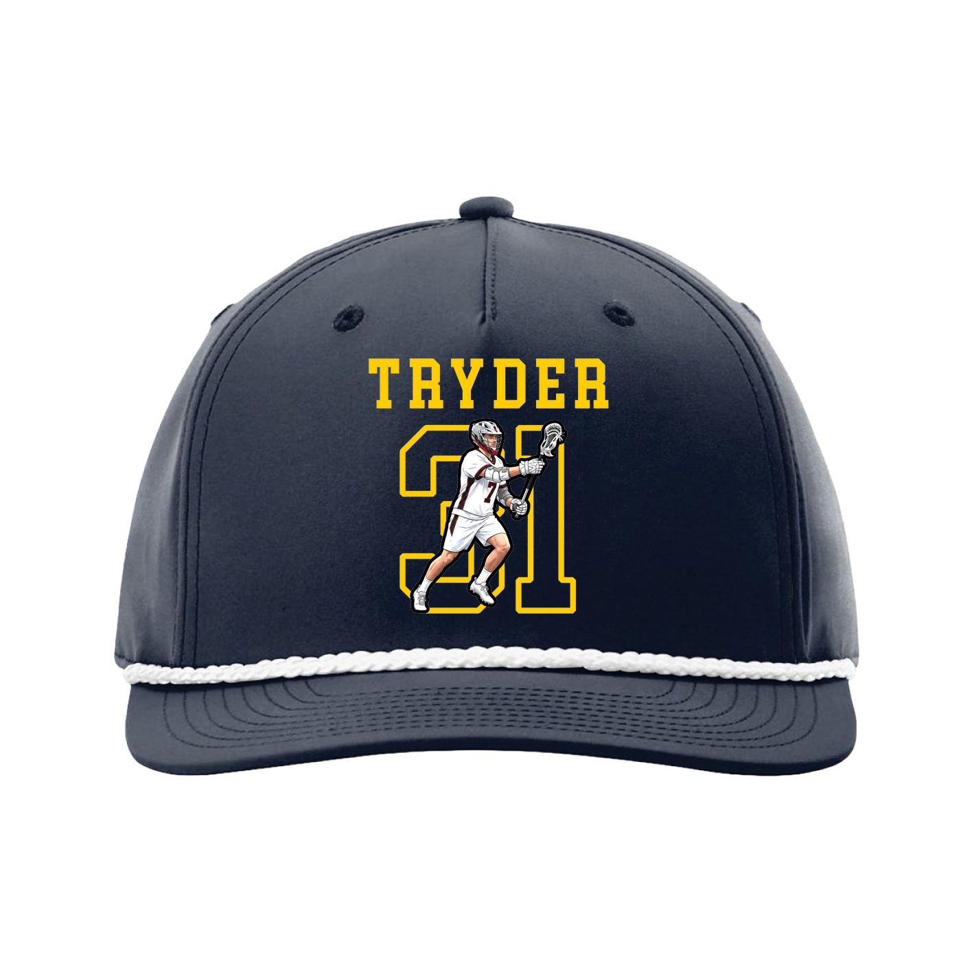 Five-Panel Classic Rope Cap — Shirsey in Navy