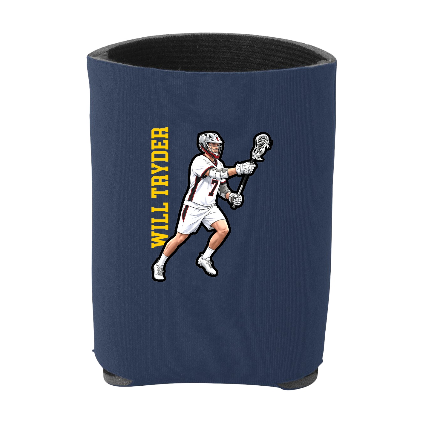 Can Holder — Name Vertical in Navy
