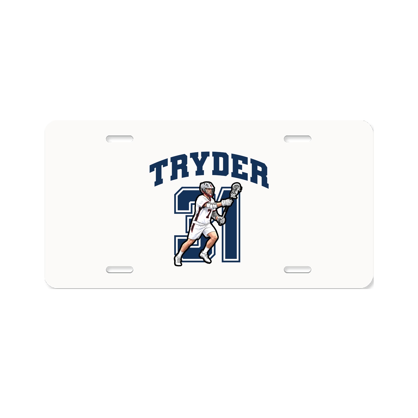 License Plate — Number in Classic