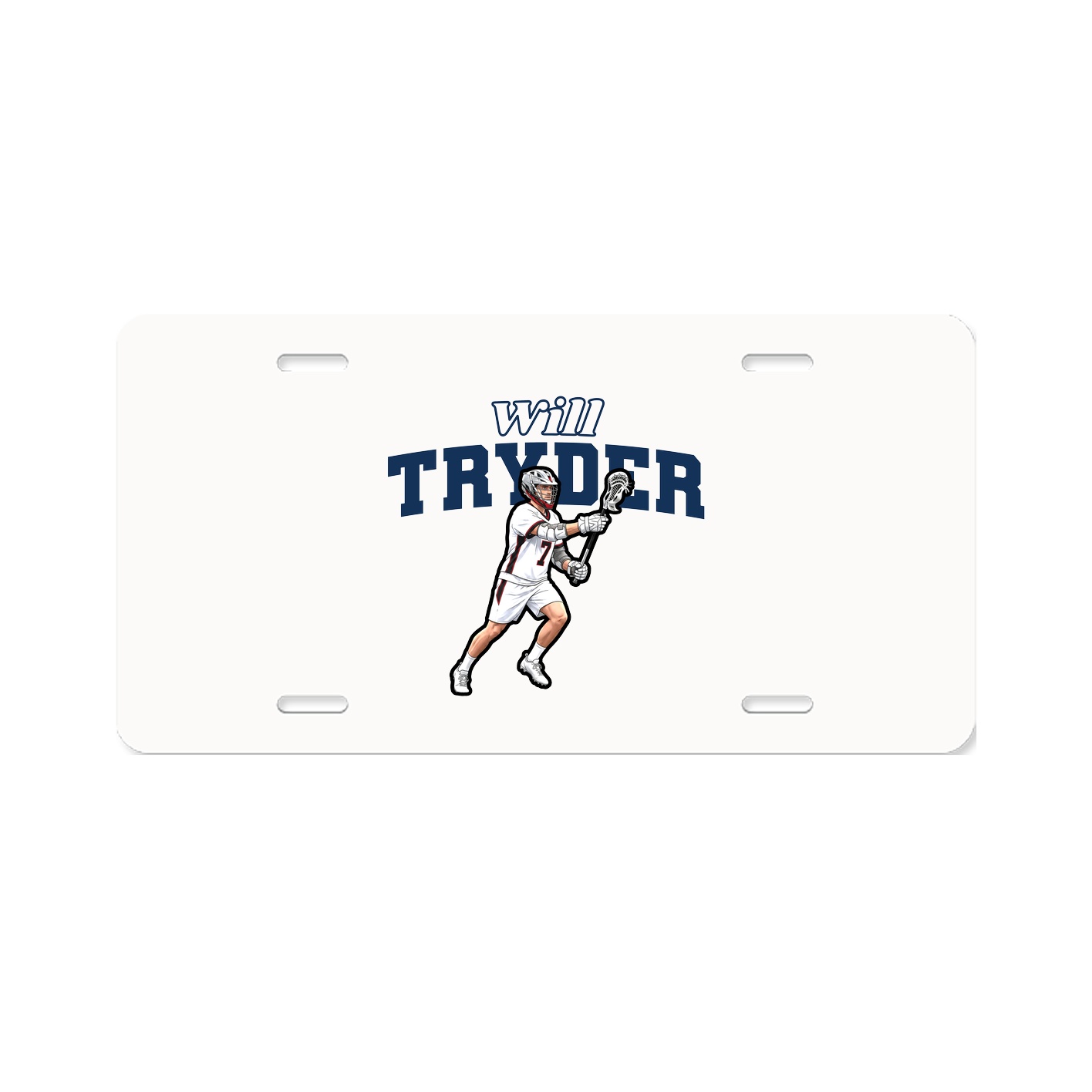 License Plate — Name Arch in Classic