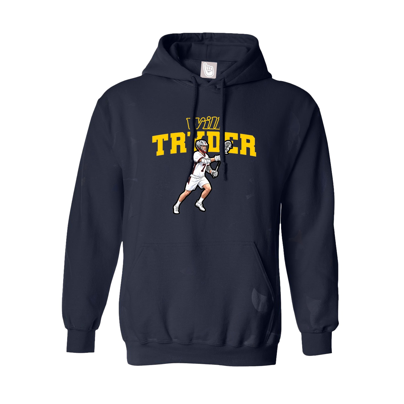 Hoodie — Name Arch in Navy