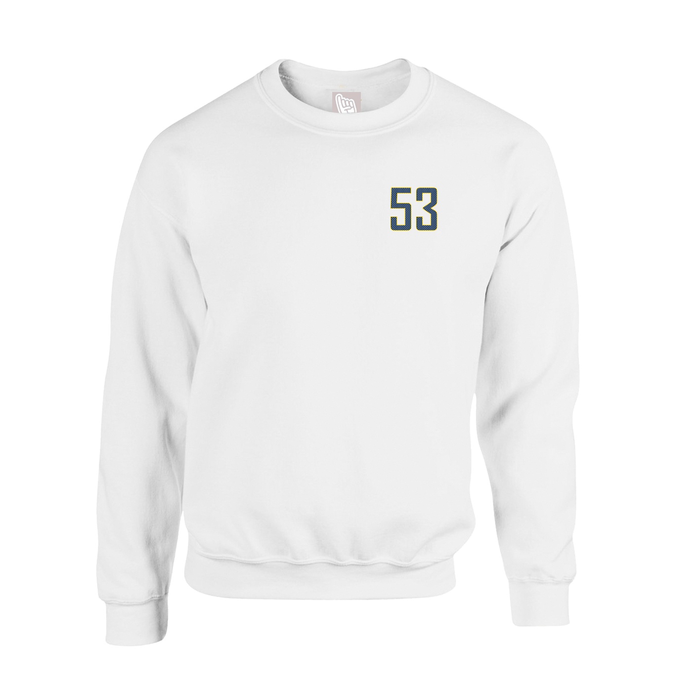 Fleece Crew — Front Shirsy in White