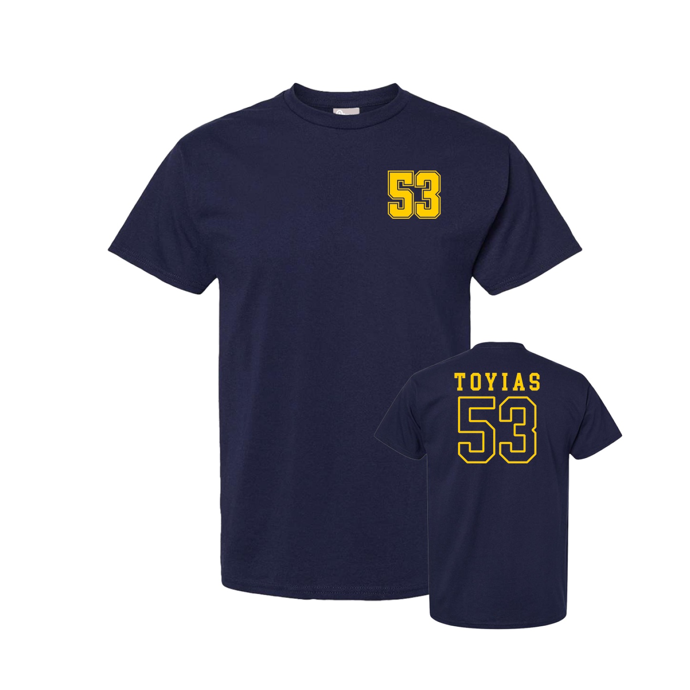 Youth Tee — Chest Back in Navy