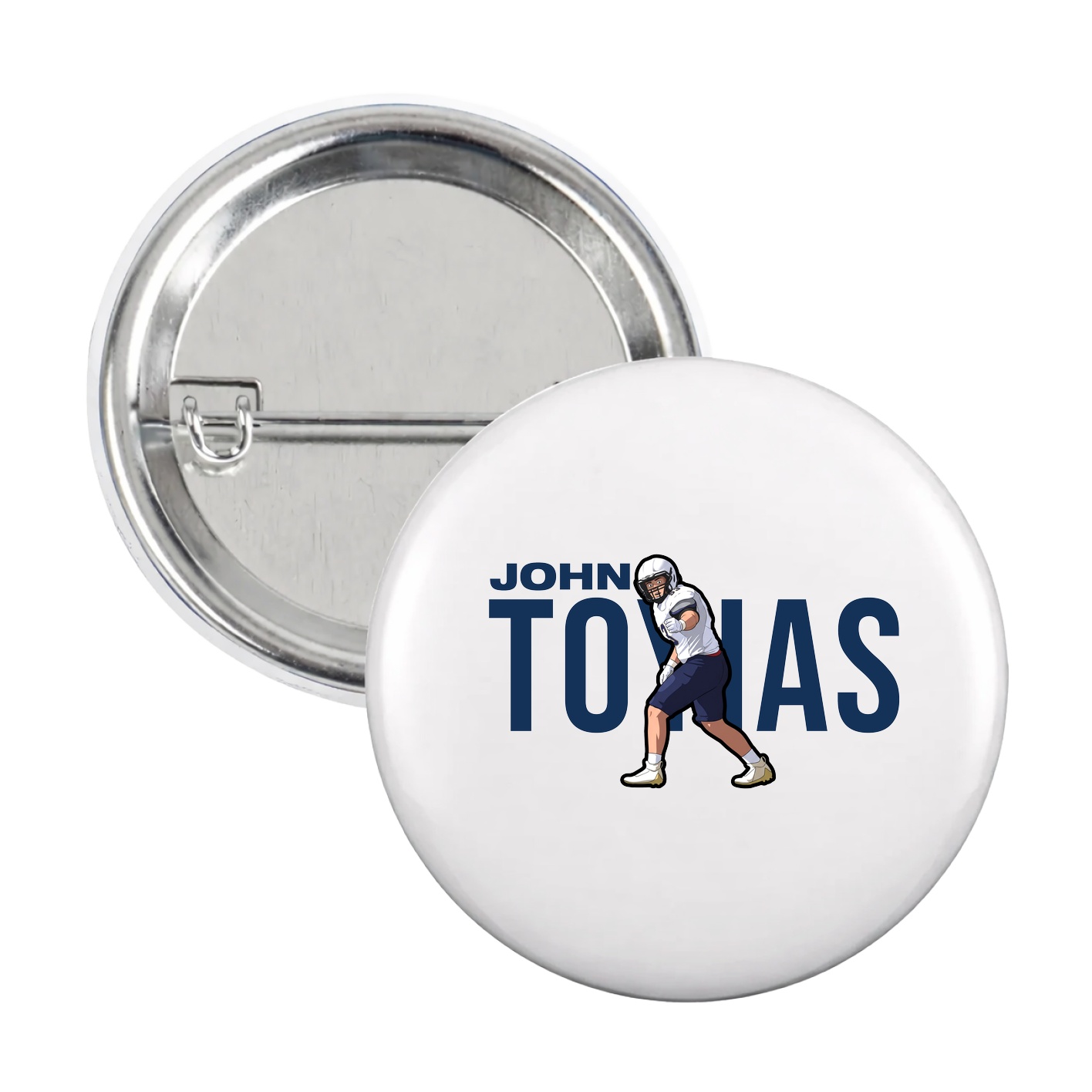 Game Day Button — Player Name in White