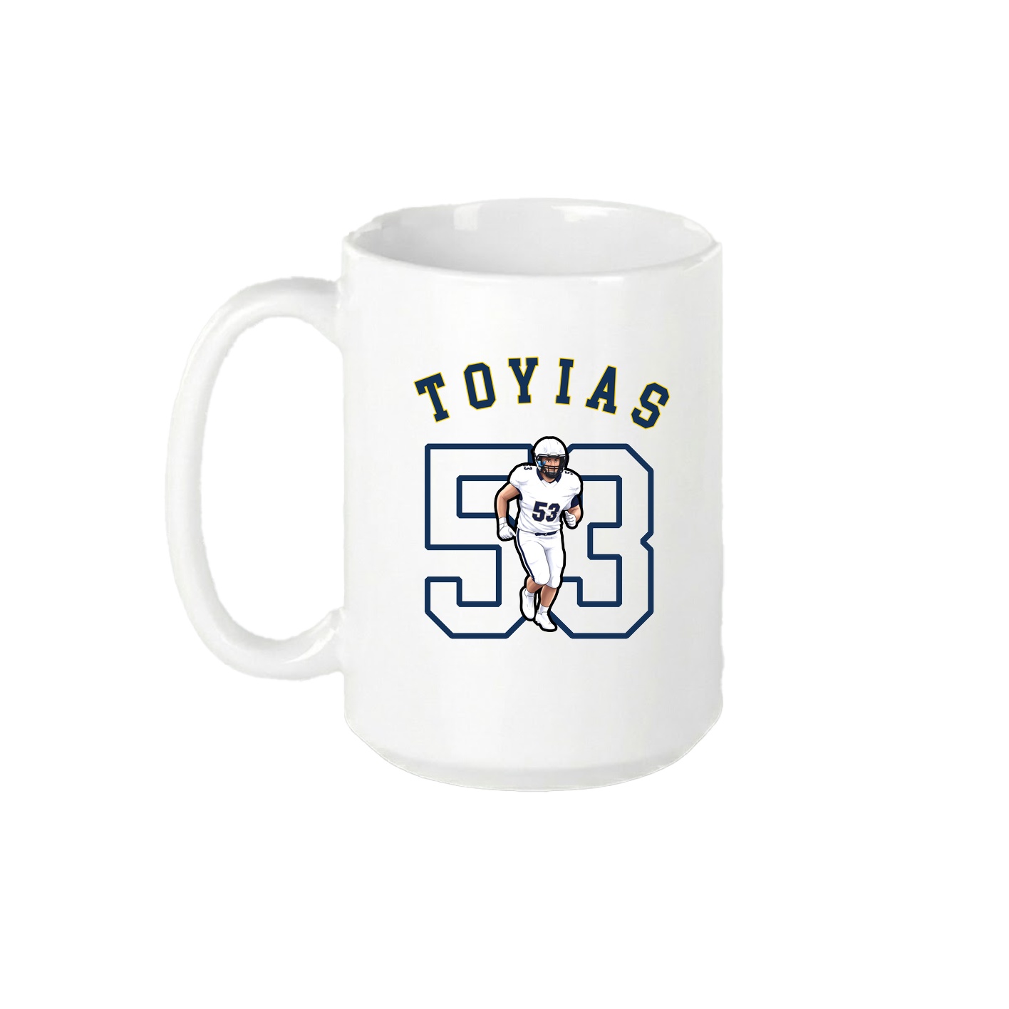 15oz Coffee Mug — Shirsey Arch in White