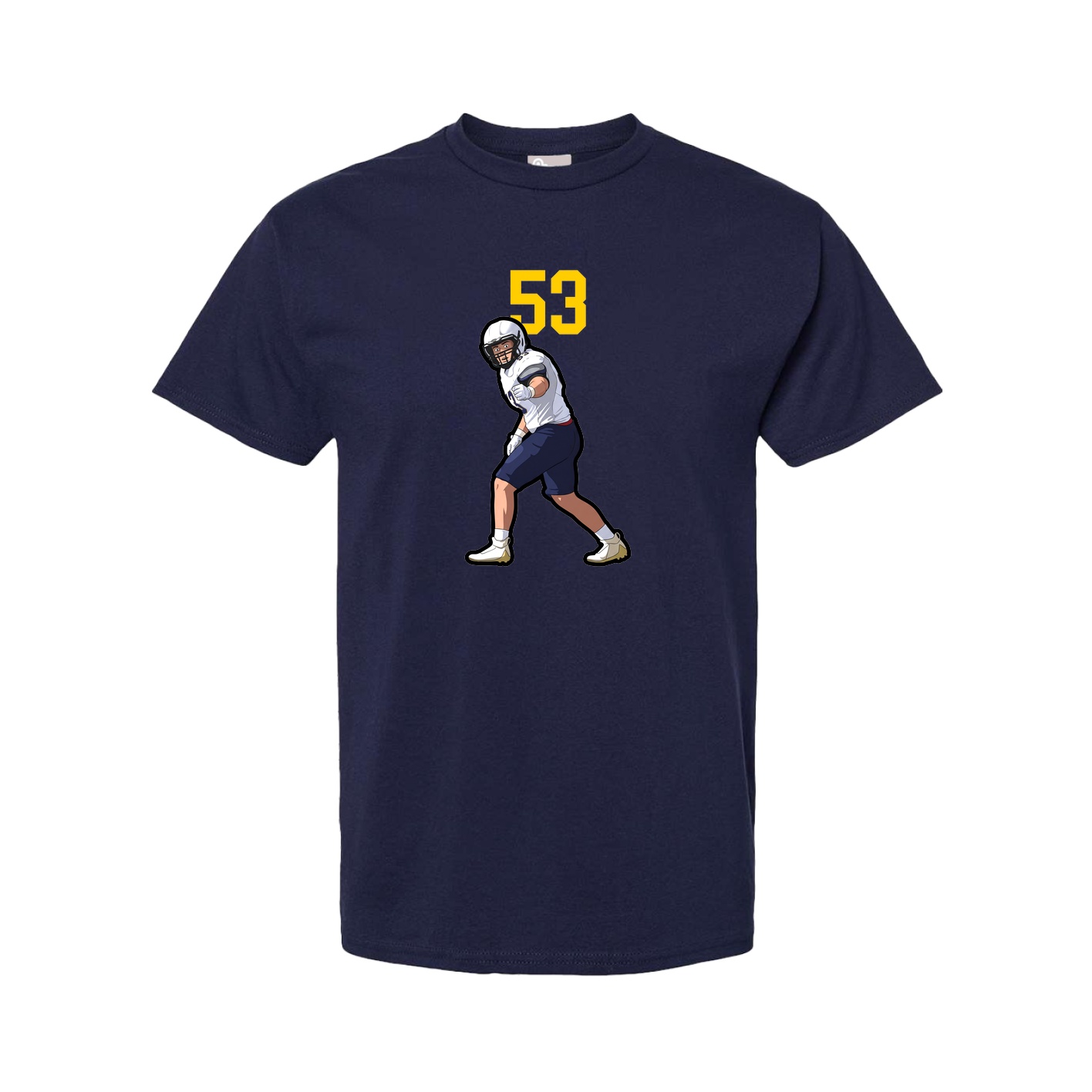 Youth Tee — Number Top in Navy