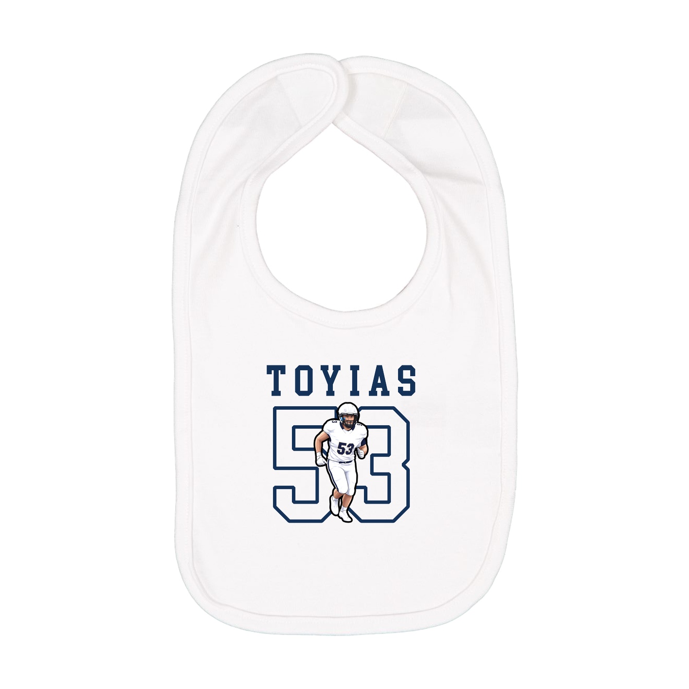 Infant Bib — Shirsey in White