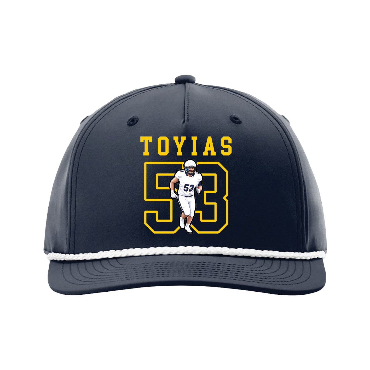 Five-Panel Classic Rope Cap — Shirsey in Navy