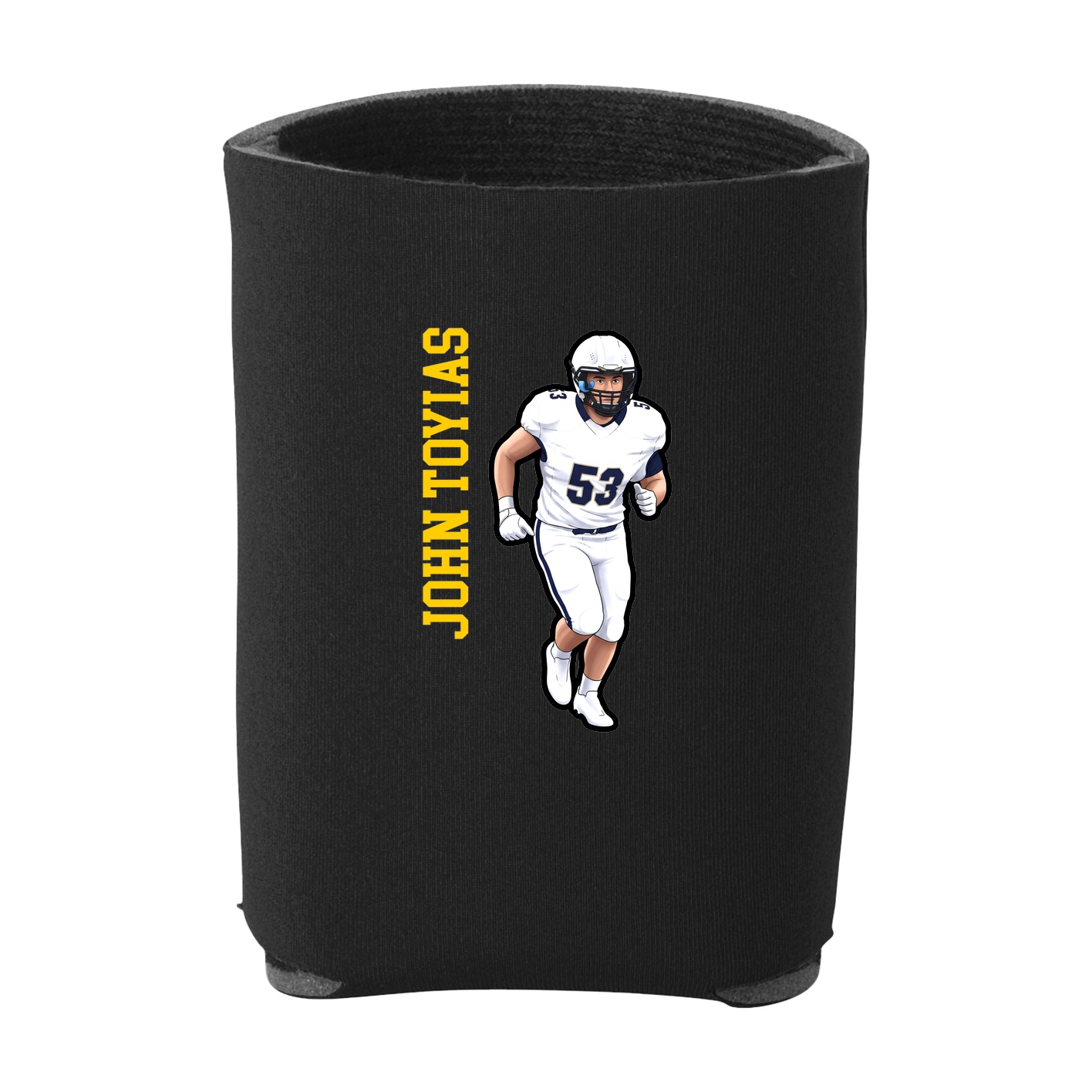 Can Holder — Name Vertical in Black