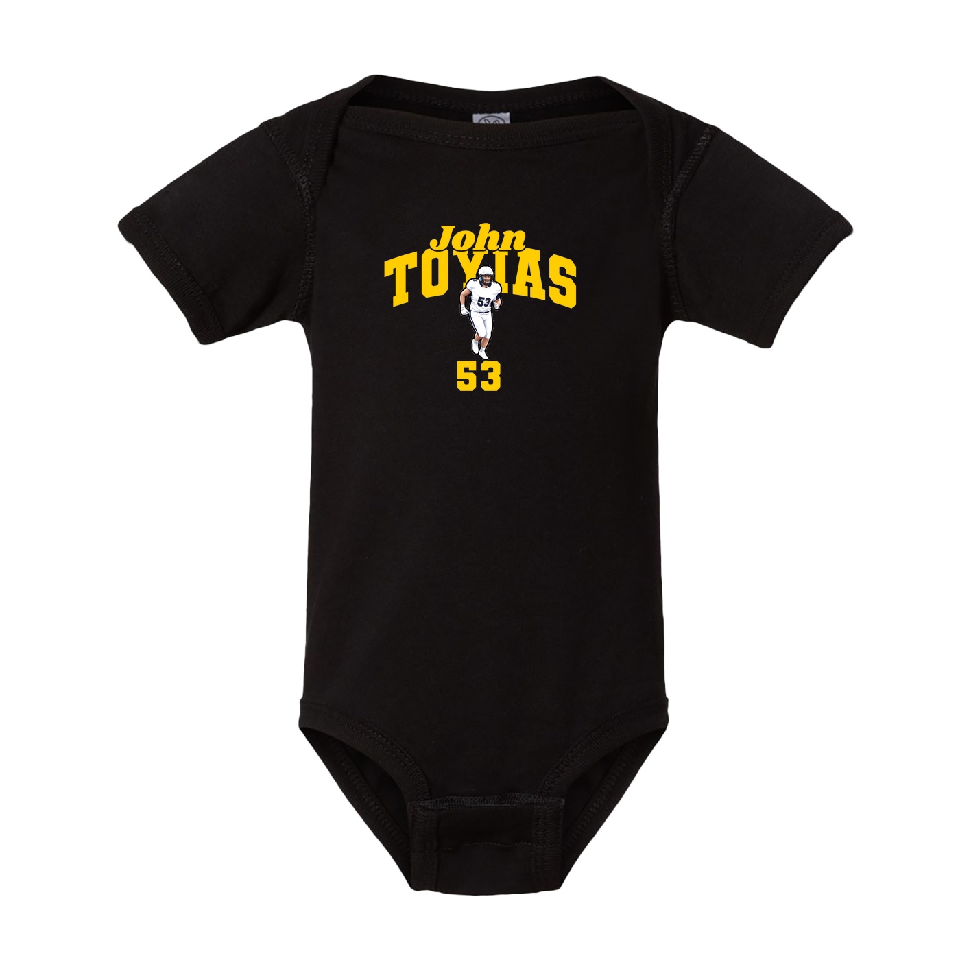 Baby Onesie — Signature Arch in Black