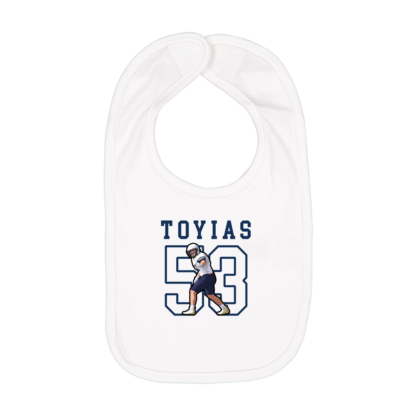 Infant Bib — Shirsey in White