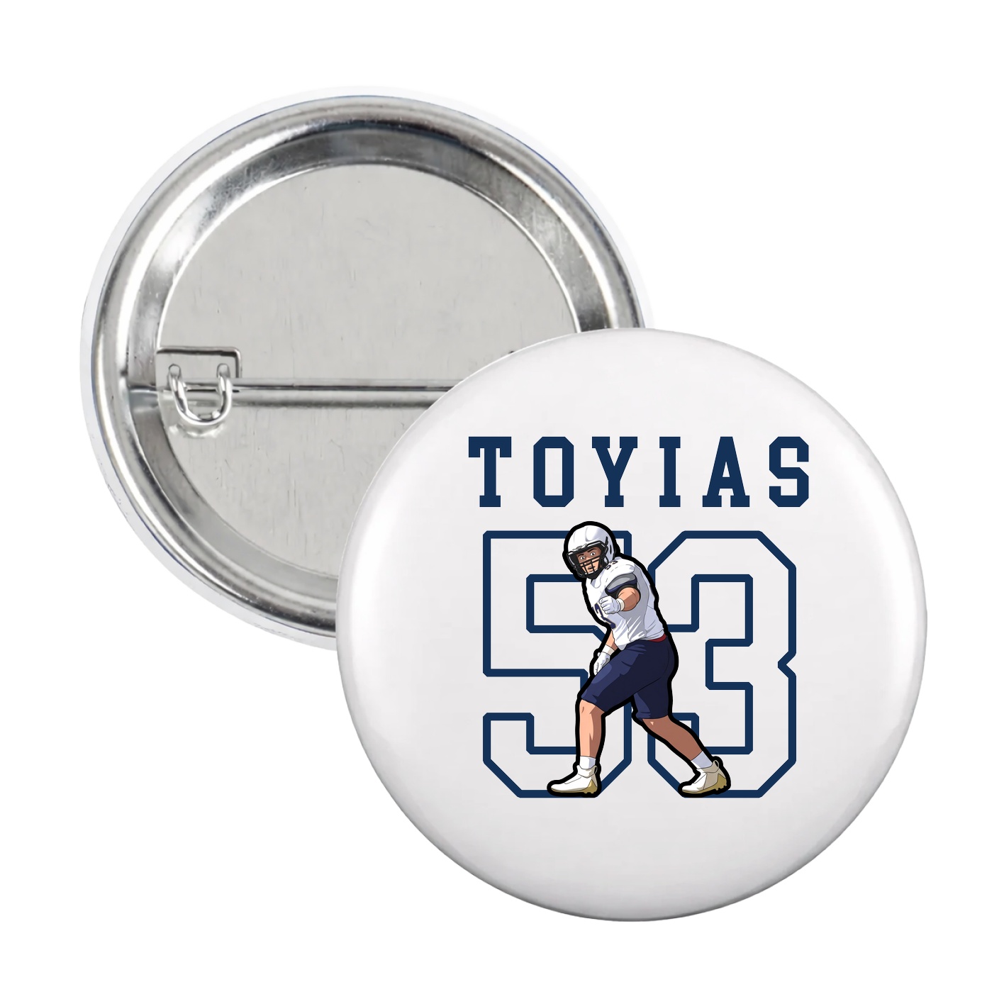 Game Day Button — Shirsey in White