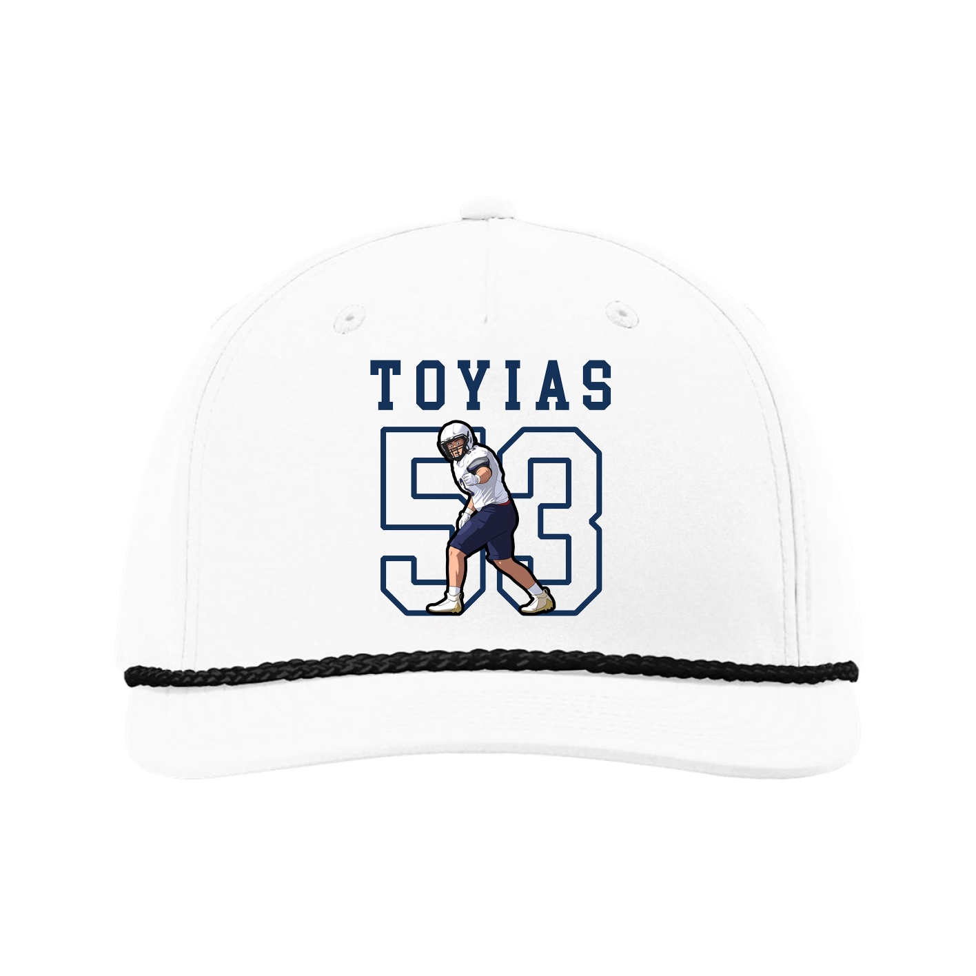 Five-Panel Classic Rope Cap — Shirsey in White