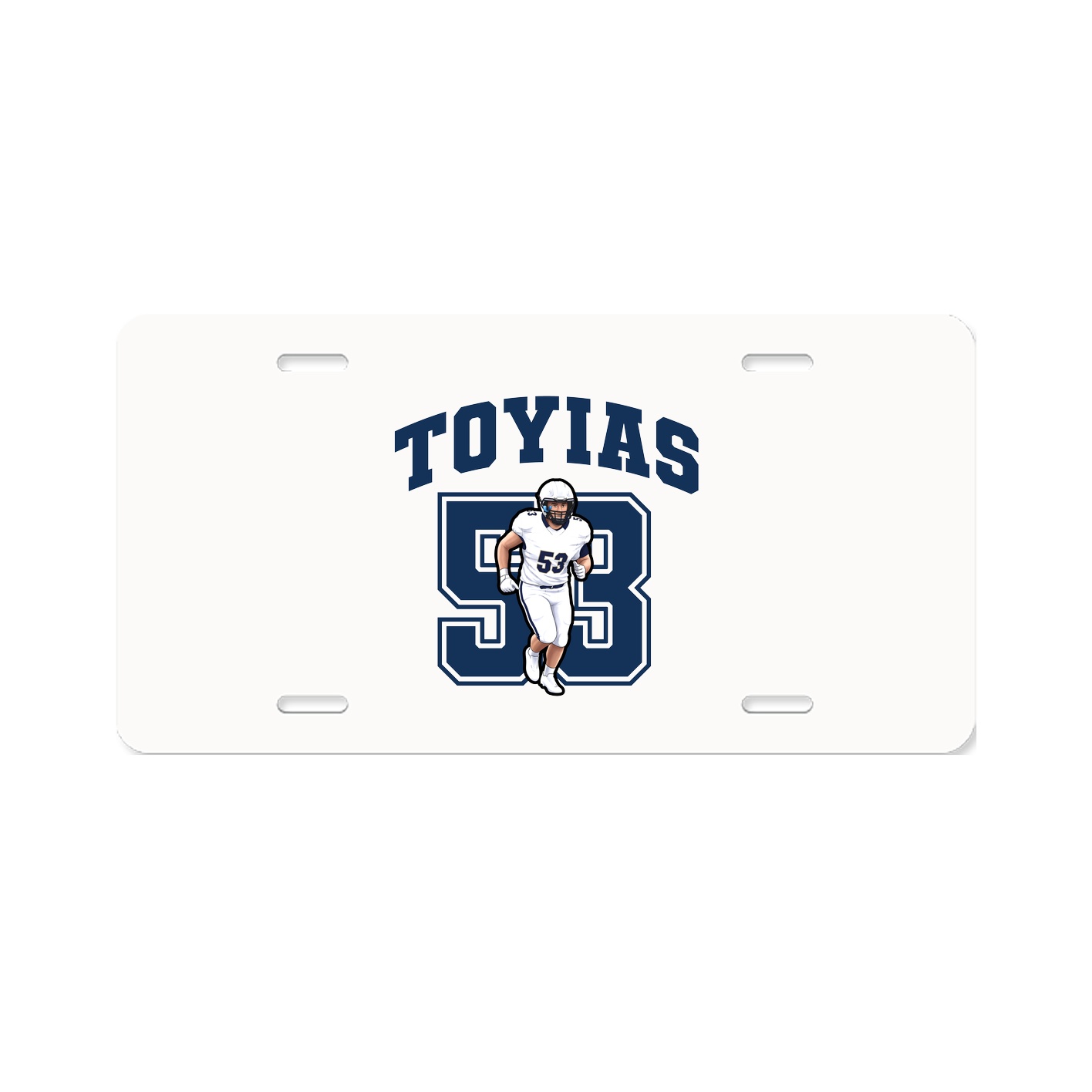 License Plate — Number in Classic