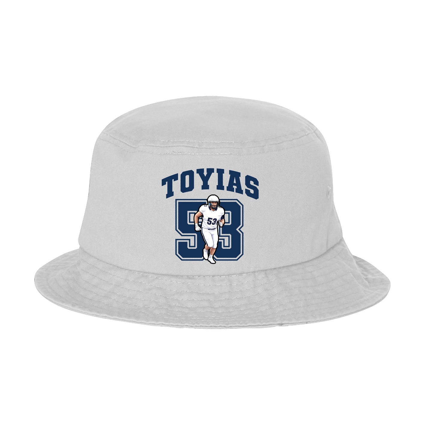 Bucket Cap — Number in White