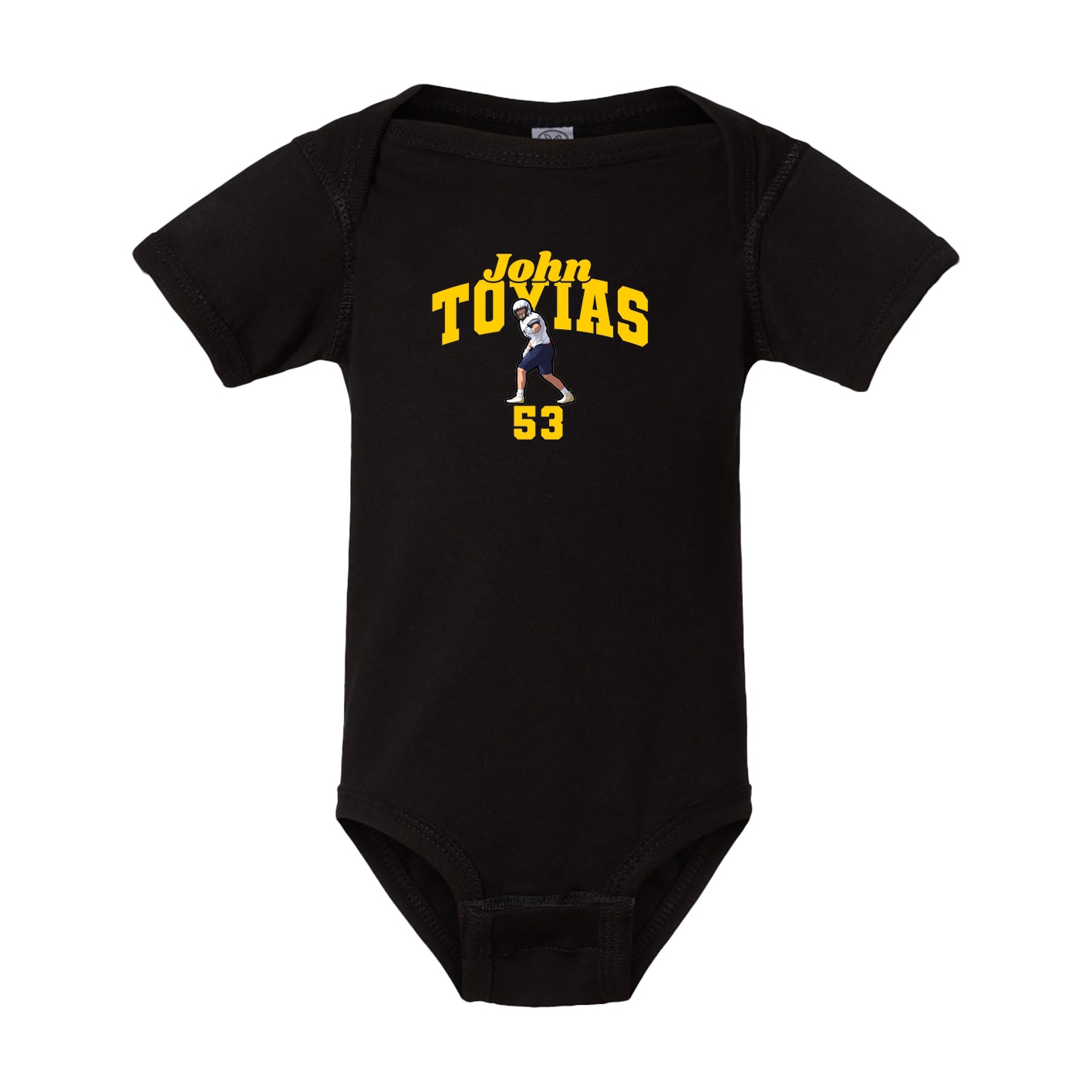 Baby Onesie — Signature Arch in Black