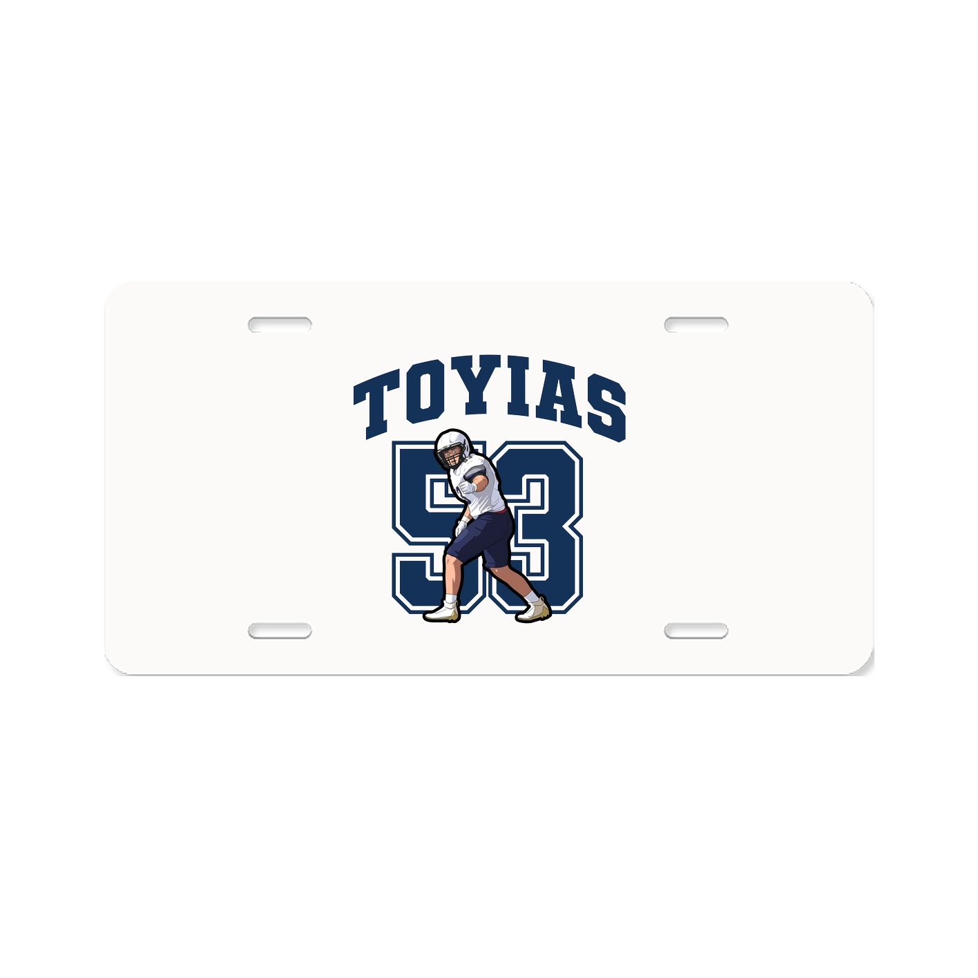 License Plate — Number in Classic