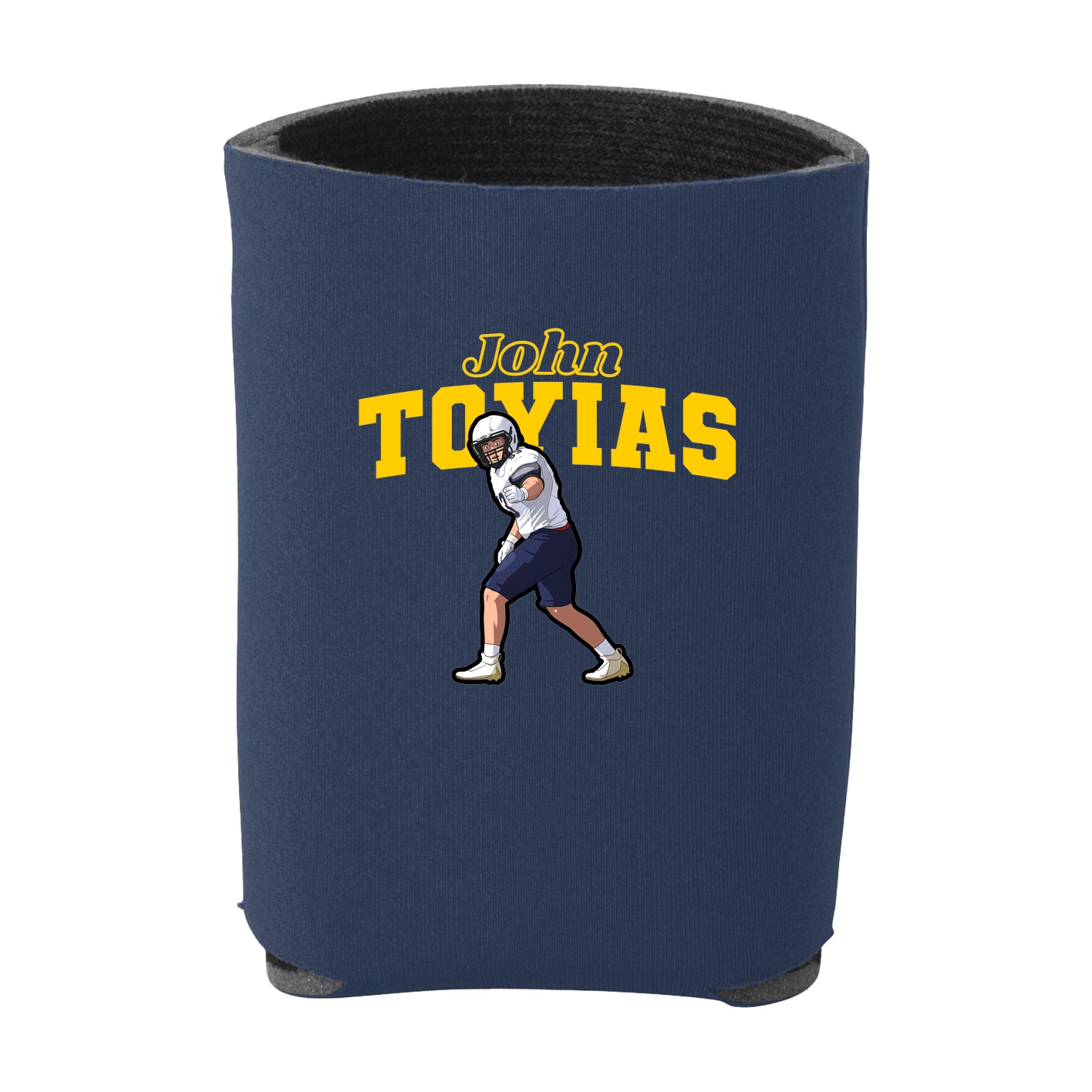 Can Holder — Name Arch in Navy