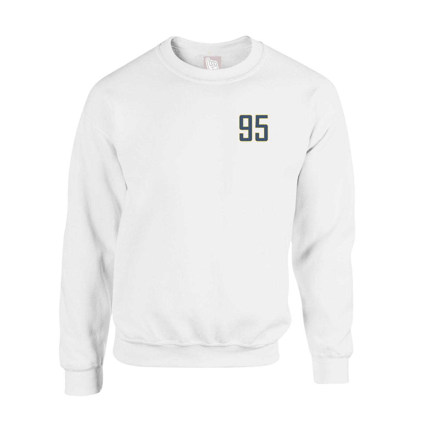 Fleece Crew — Front Shirsy in White