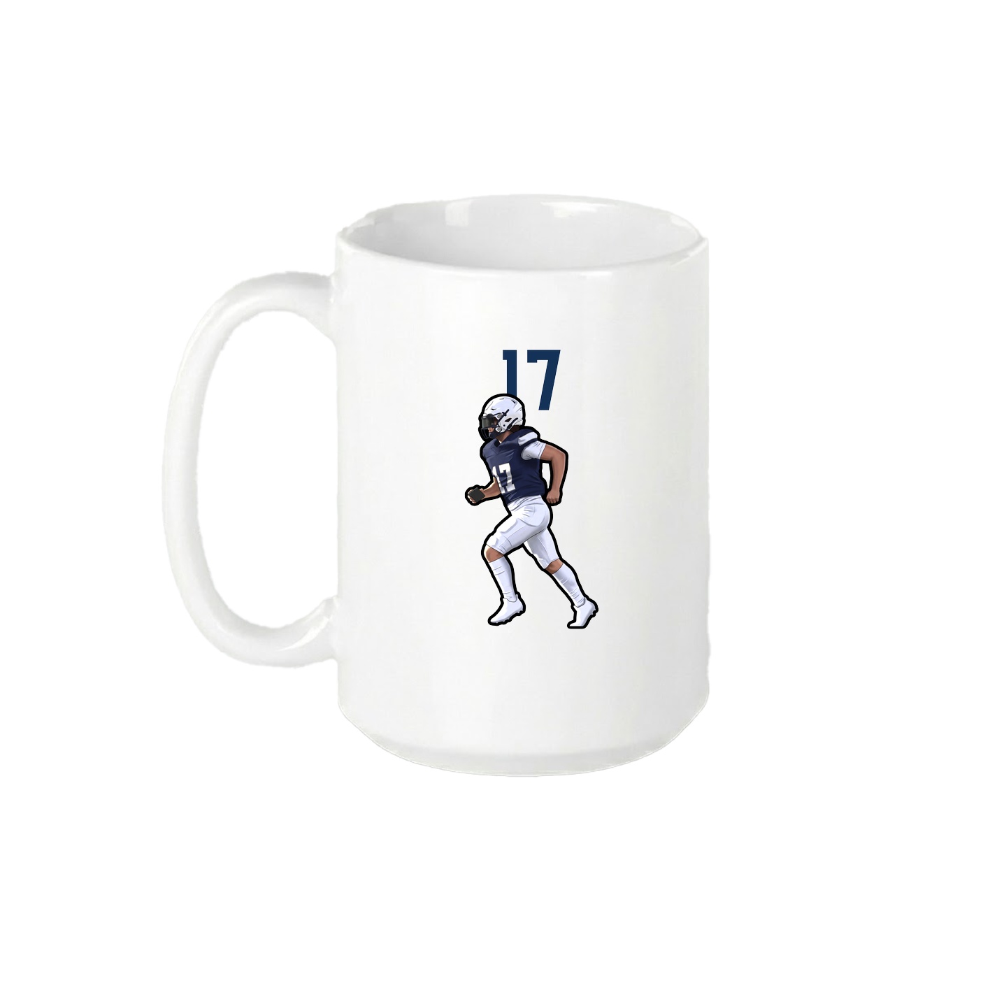 15oz Coffee Mug — Number Top in White