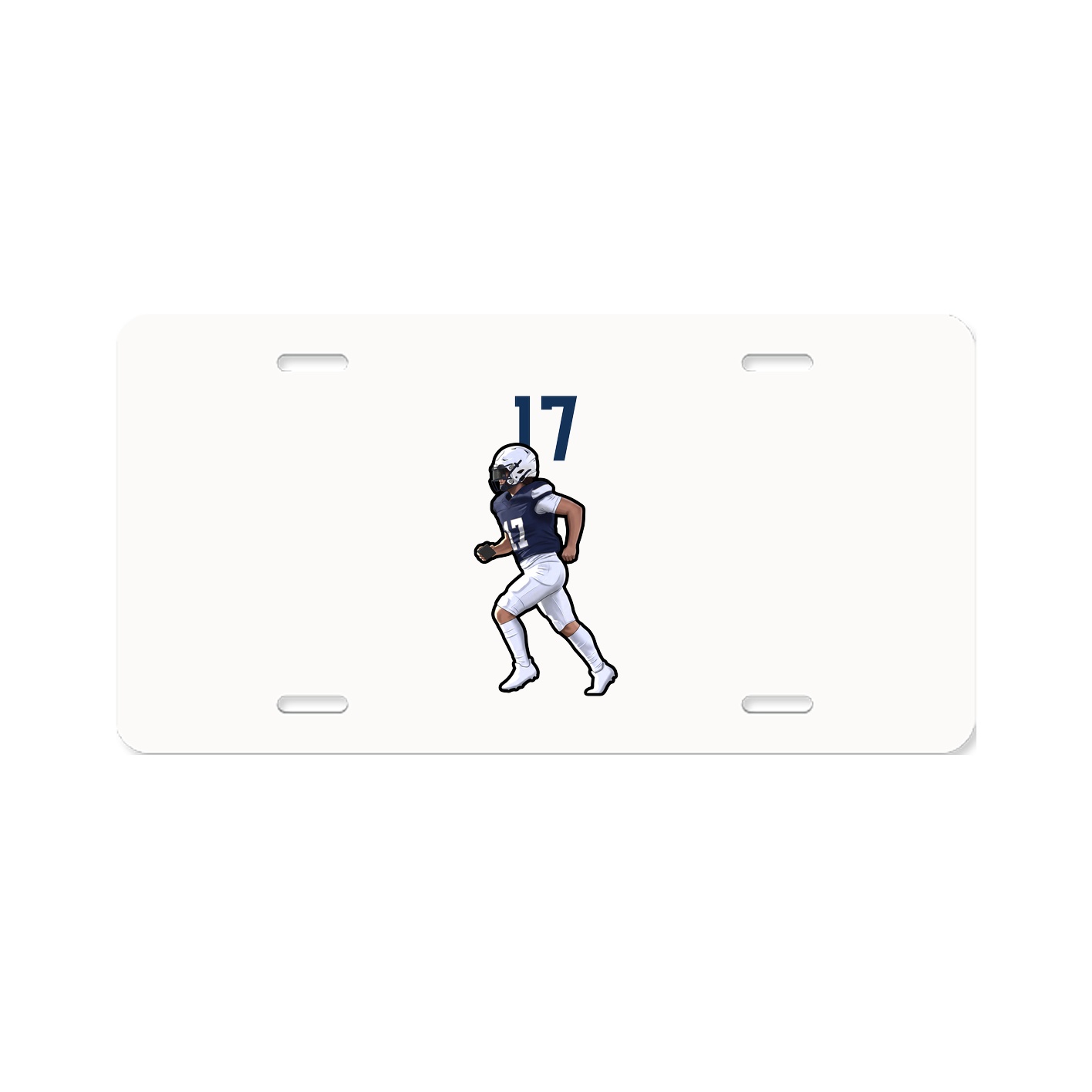 License Plate — Number Top in Classic