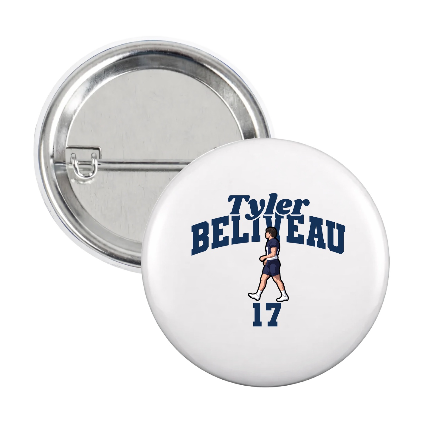 Game Day Button — Signature Arch in White