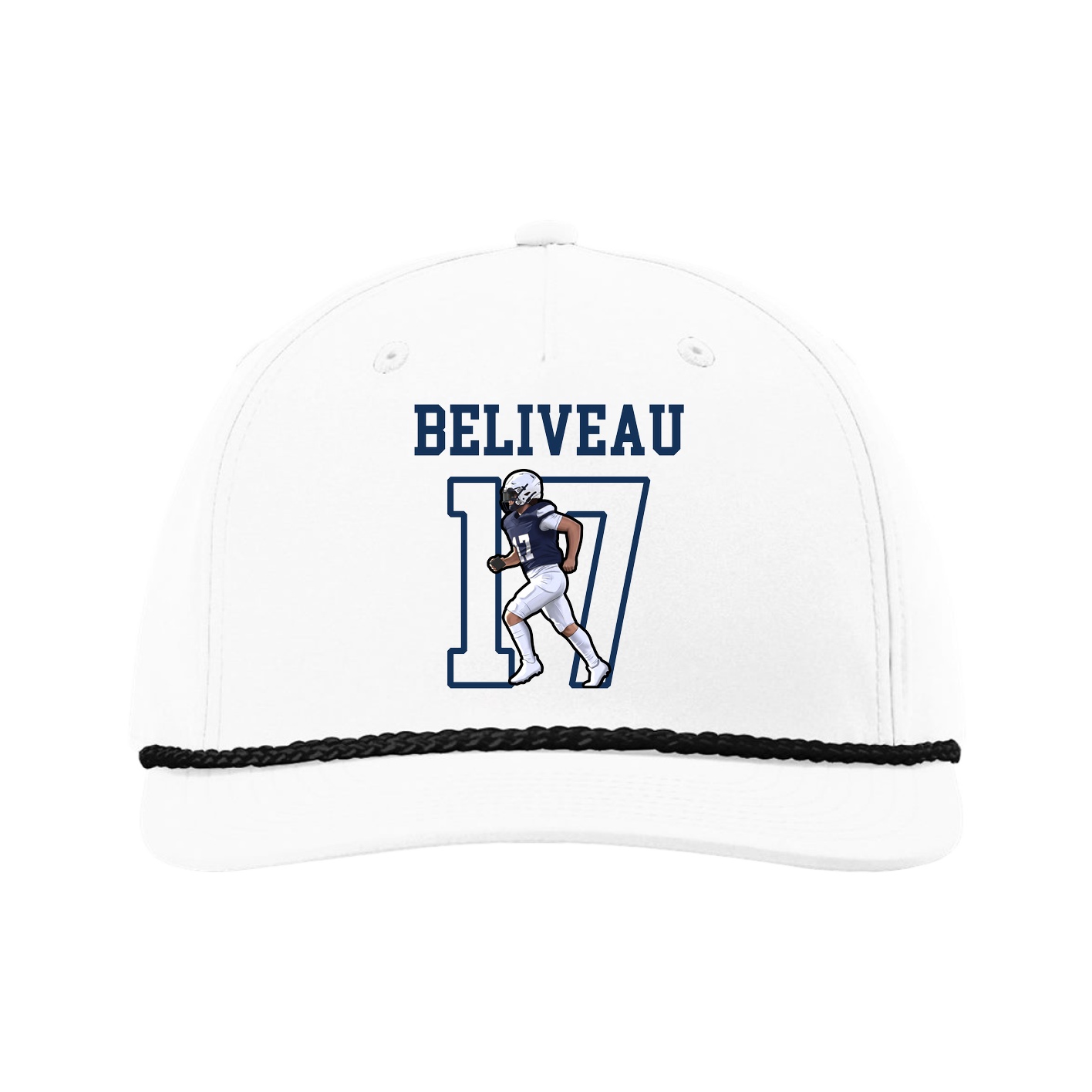Five-Panel Classic Rope Cap — Shirsey in White
