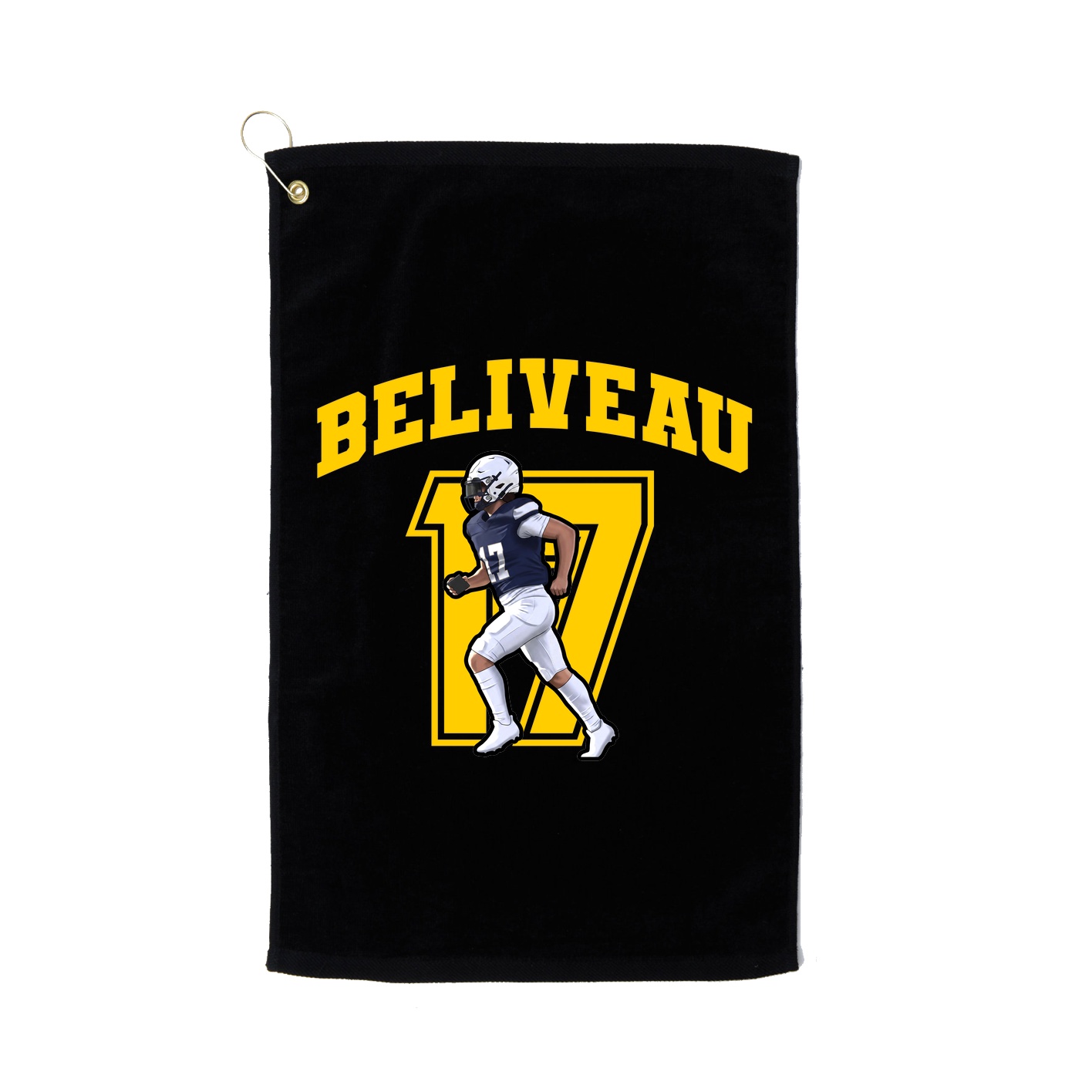 Golf Towel — Number in Black