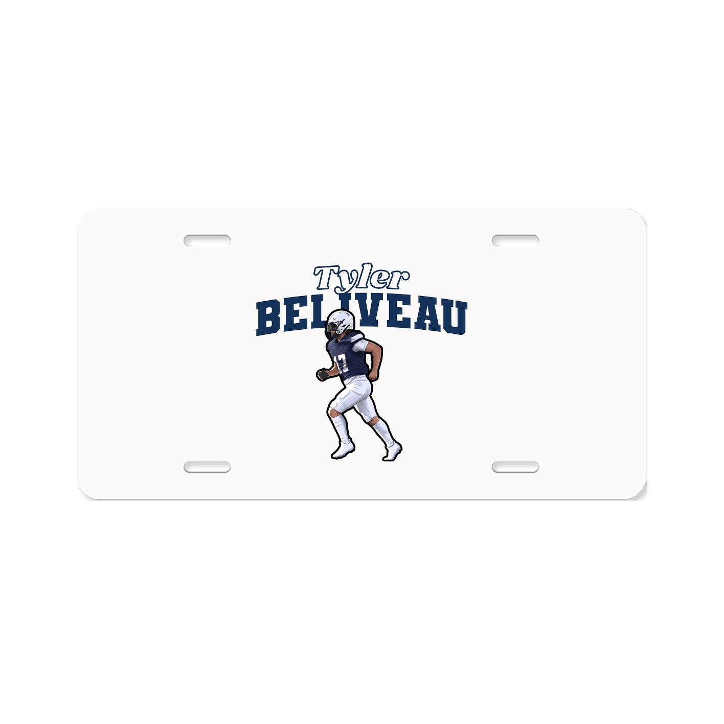 License Plate — Name Arch in Classic