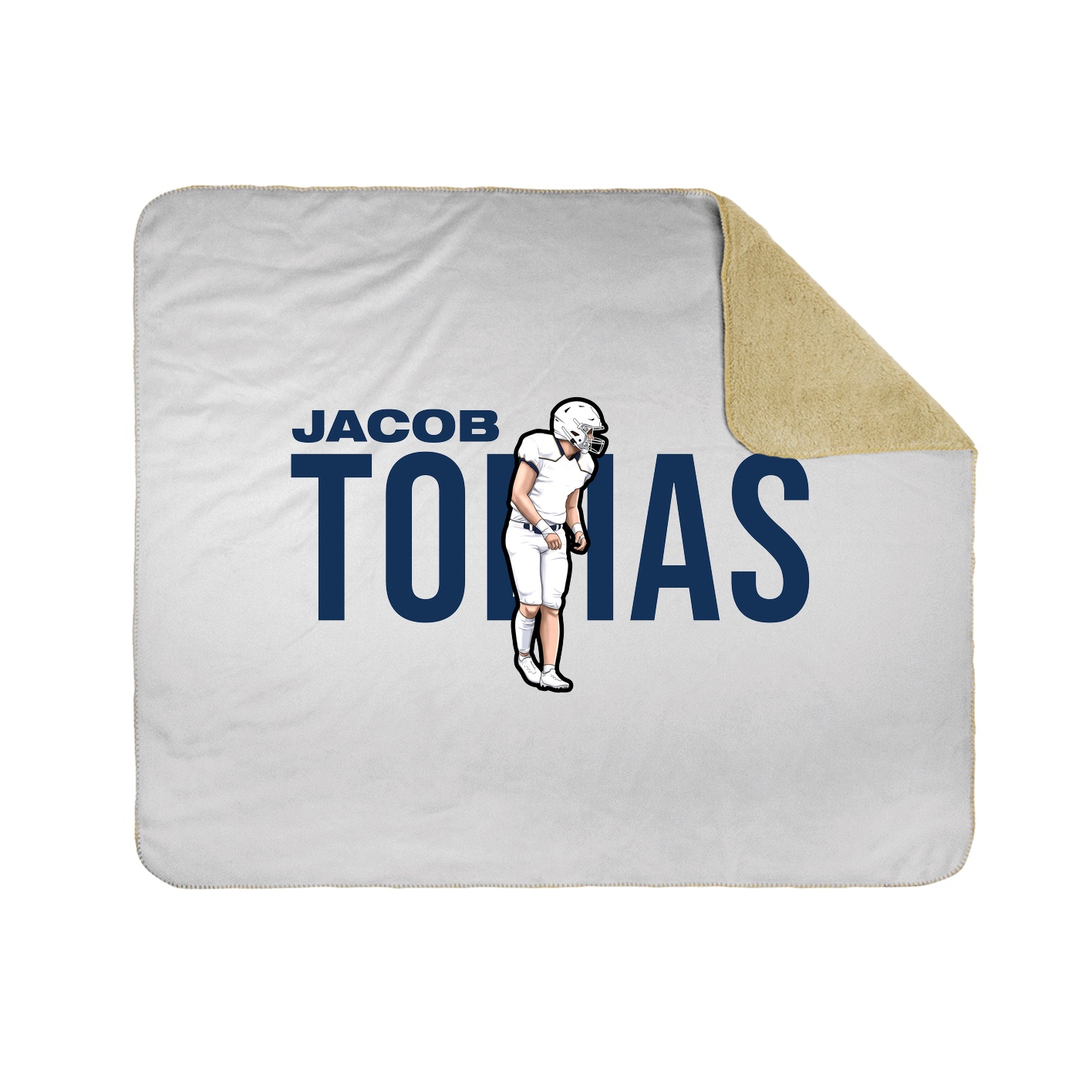 Throw Blanket — Player Name in White