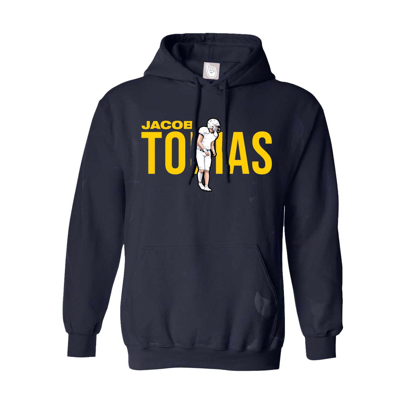 Hoodie — Player Name in Navy