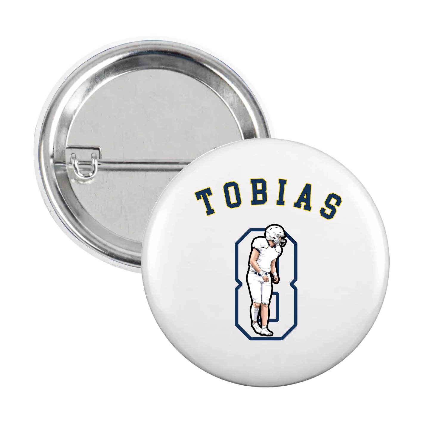 Game Day Button — Shirsey Arch in White