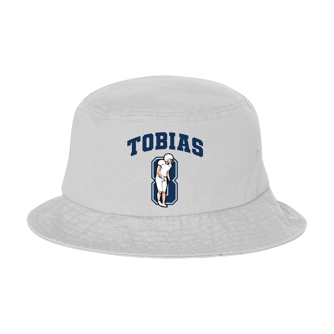 Bucket Cap — Number in White