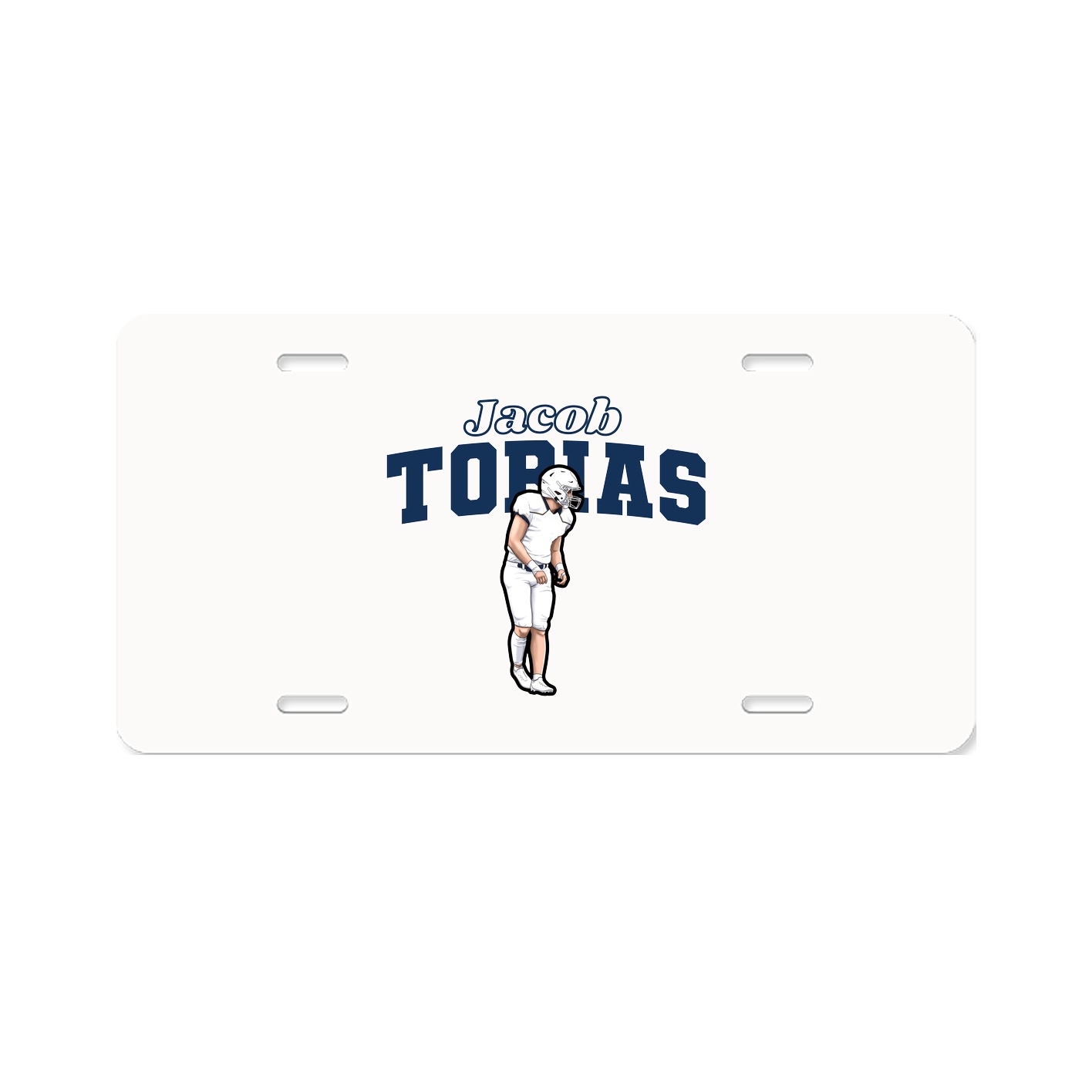 License Plate — Name Arch in Classic