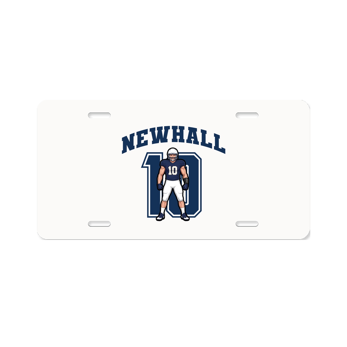 License Plate — Number in Classic