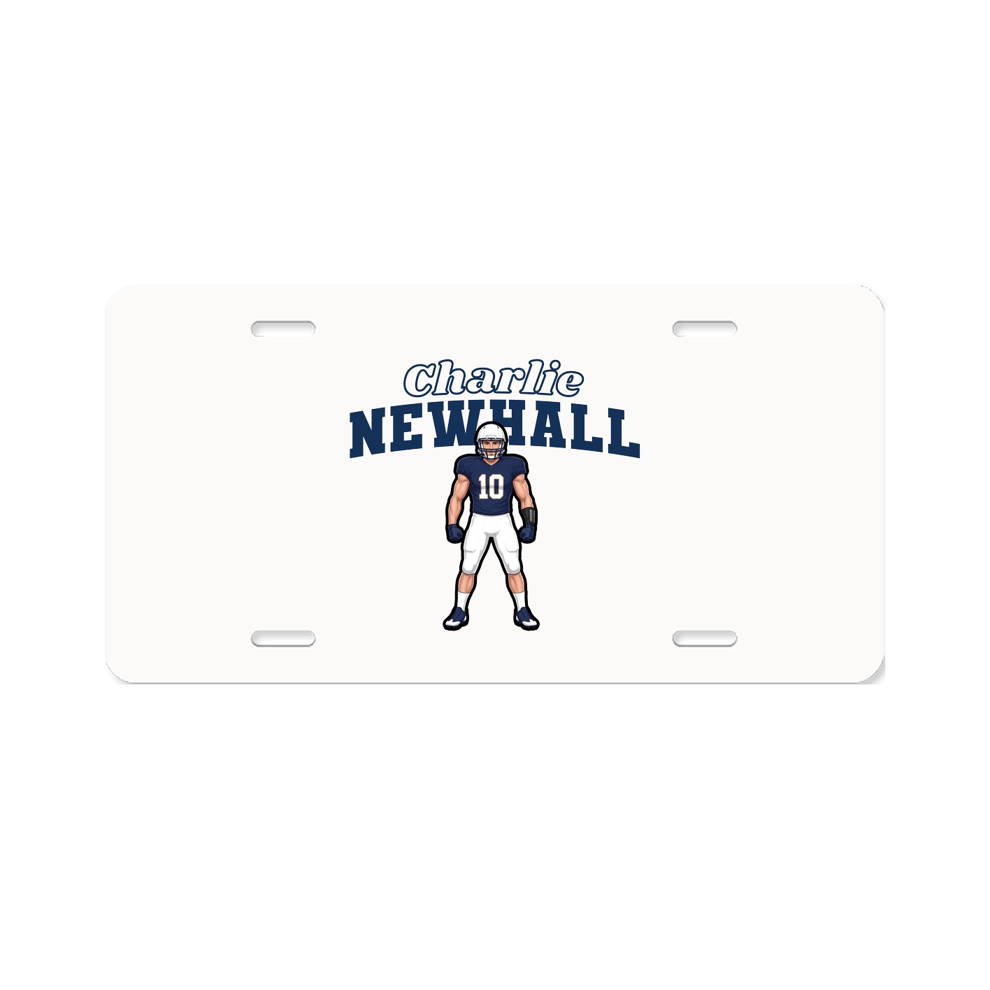 License Plate — Name Arch in Classic