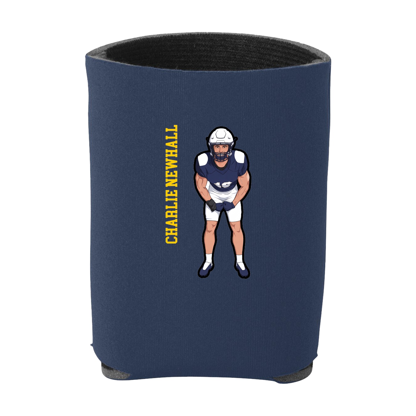 Can Holder — Name Vertical in Navy