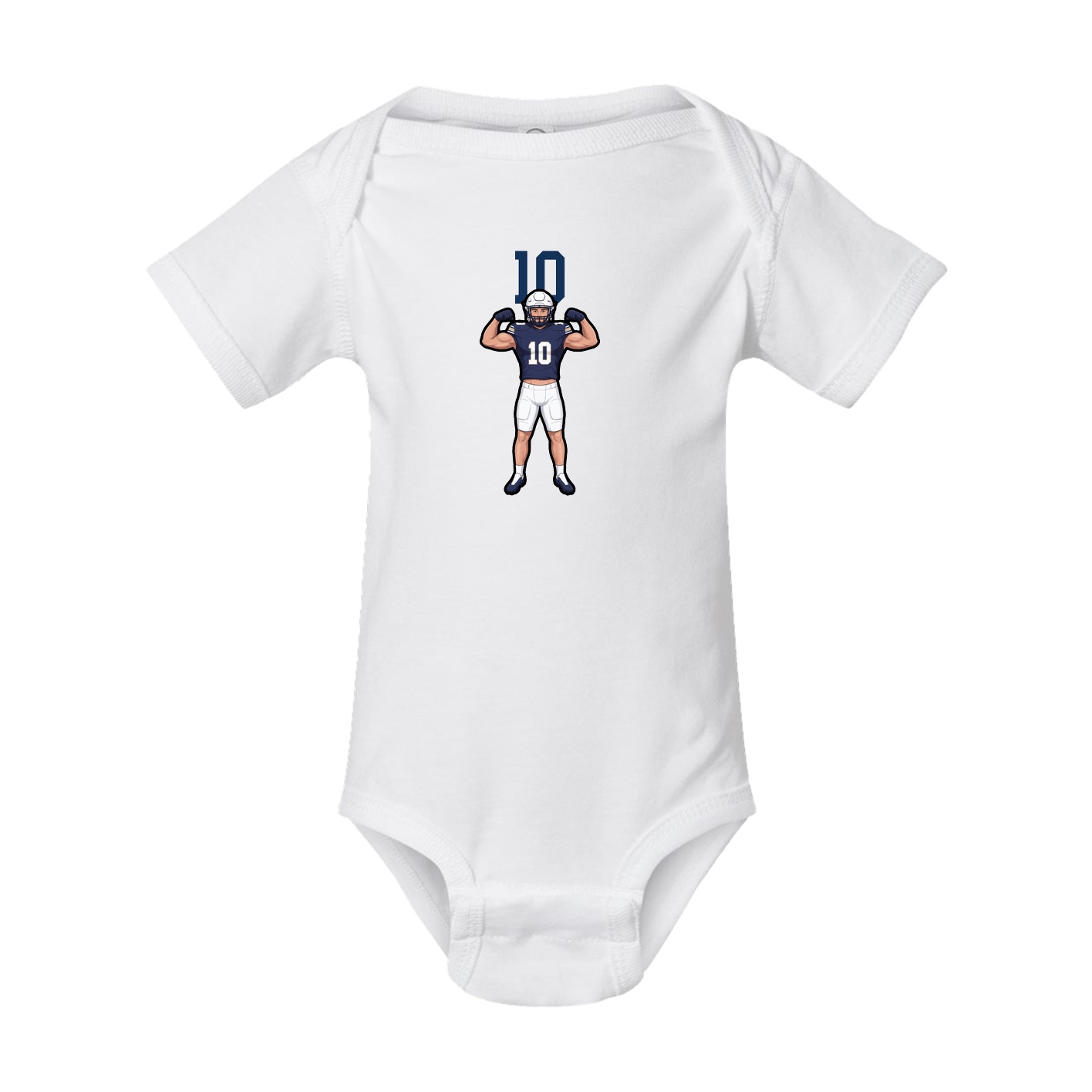 Baby Onesie — Number Top in White