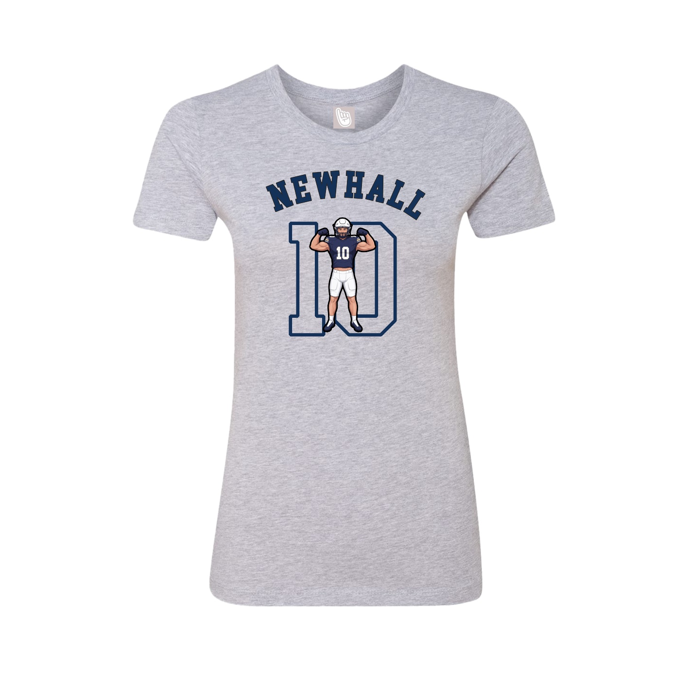 Fitted Women's Tee — Shirsey Arch in Grey