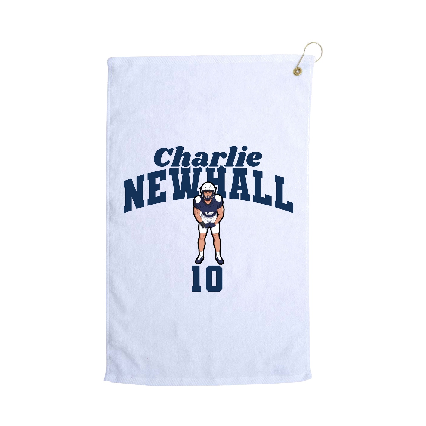 Golf Towel — Signature Arch in White