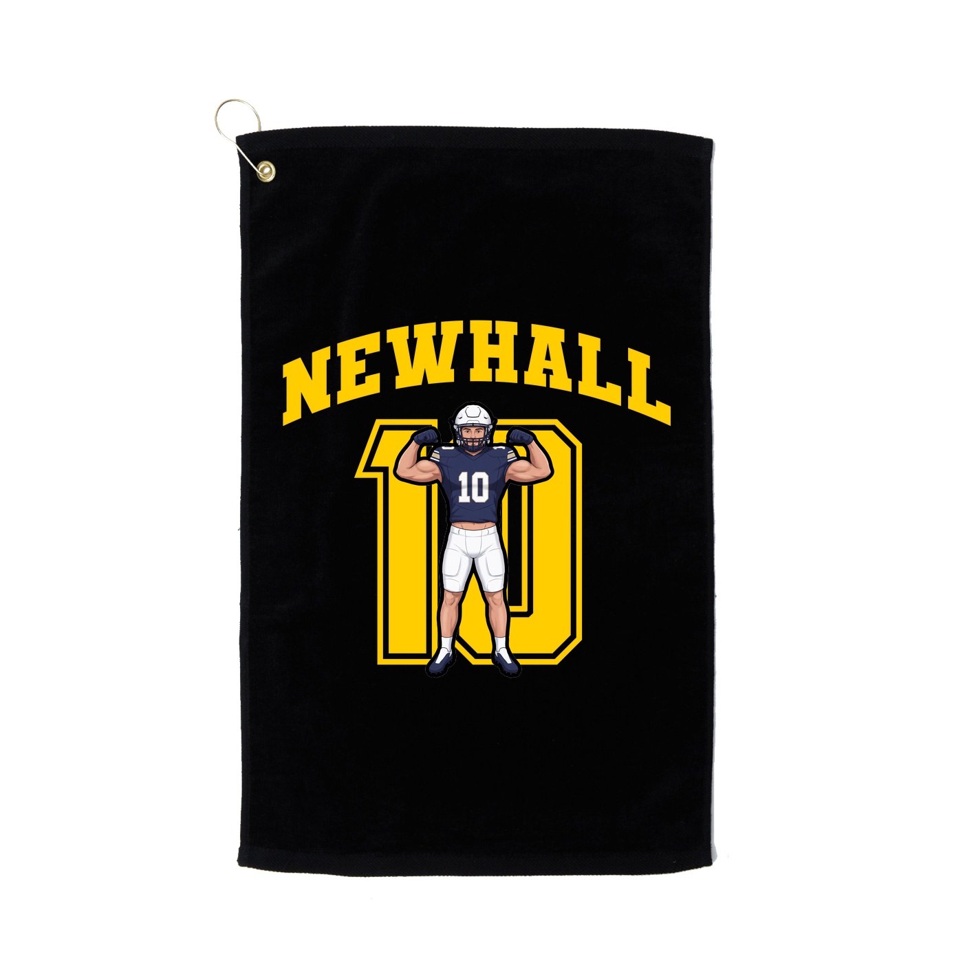 Golf Towel — Number in Black