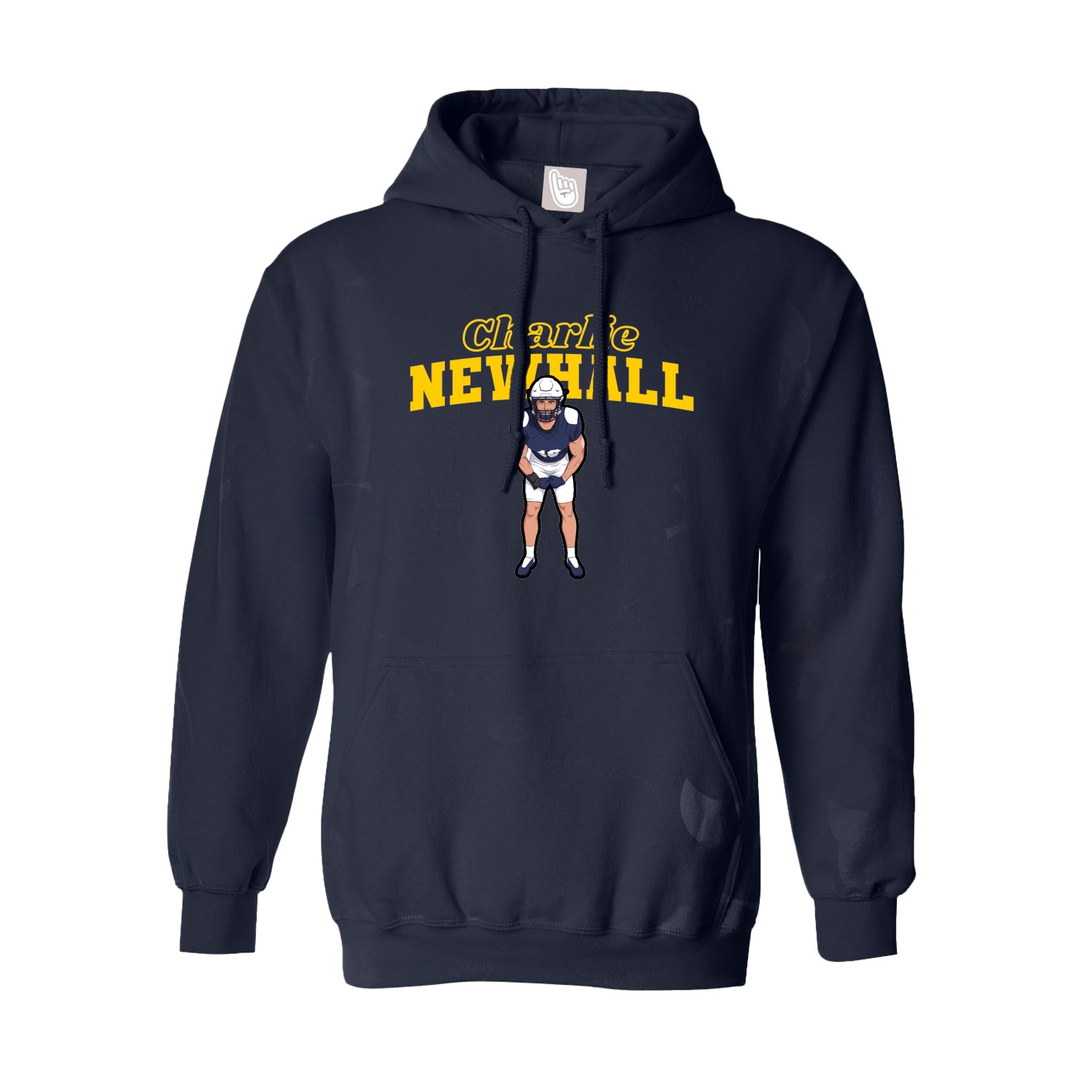 Hoodie — Name Arch in Navy