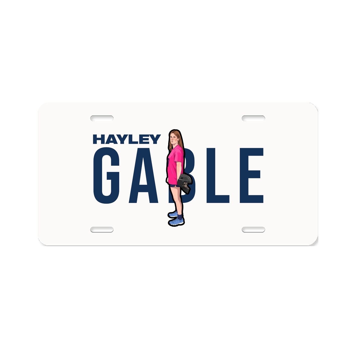 License Plate — Player Name in Classic