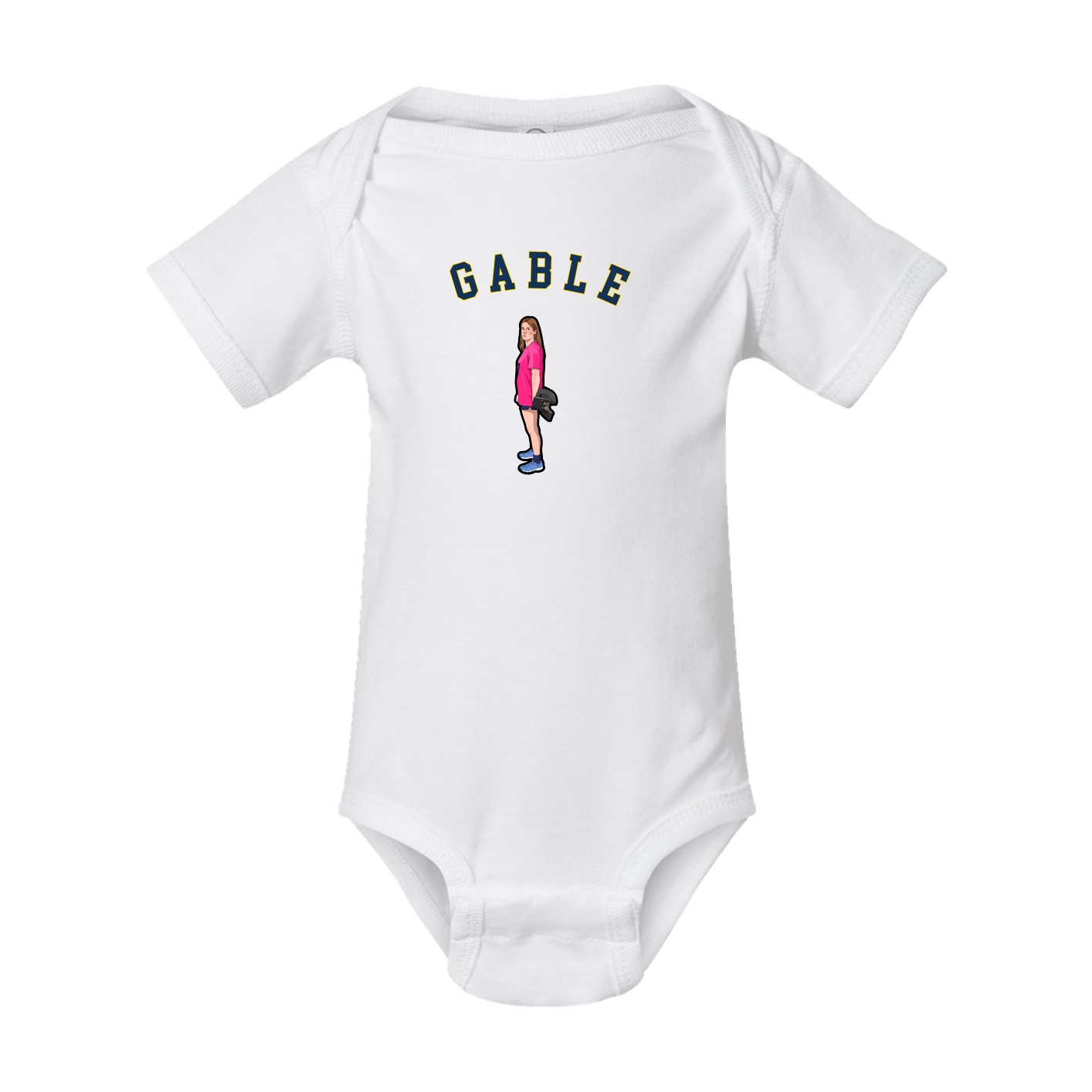 Baby Onesie — Shirsey Arch in White