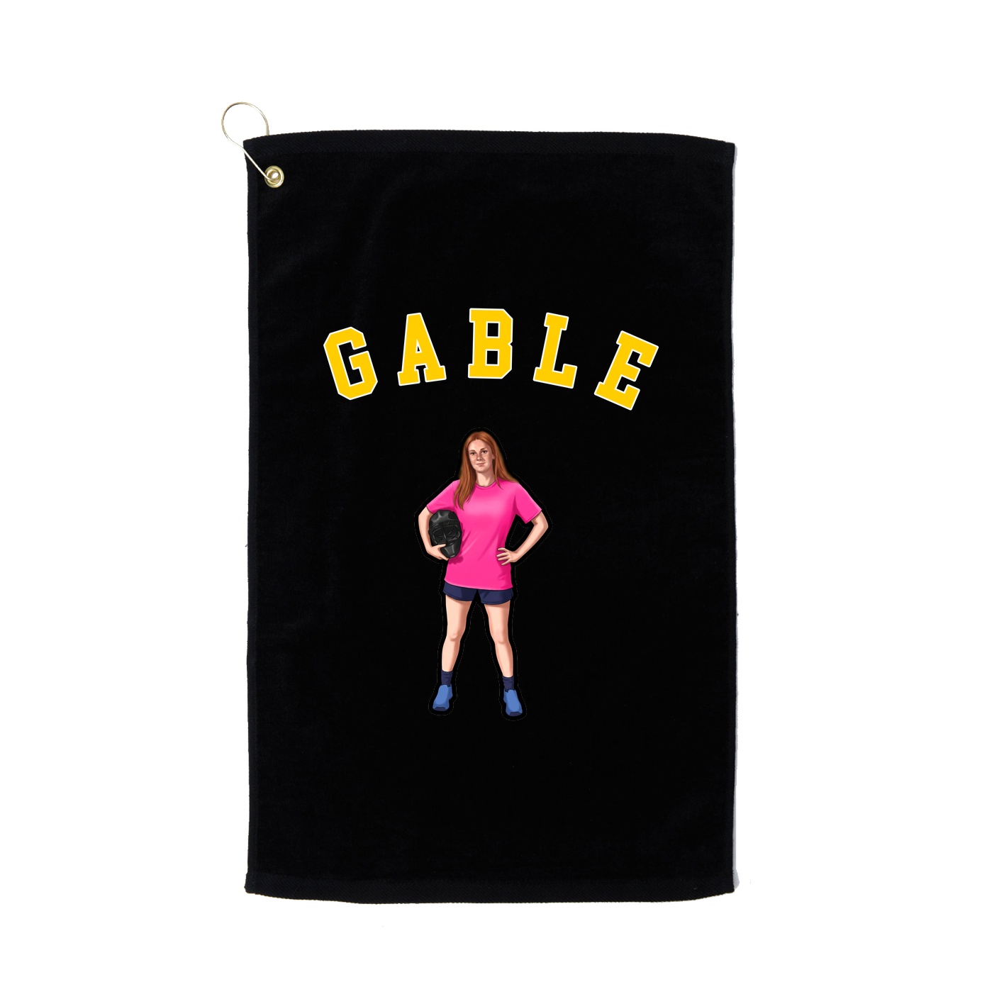 Golf Towel — Shirsey Arch in Black