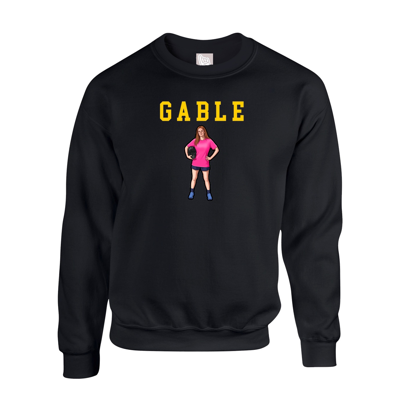 Fleece Crew — Shirsey in Black