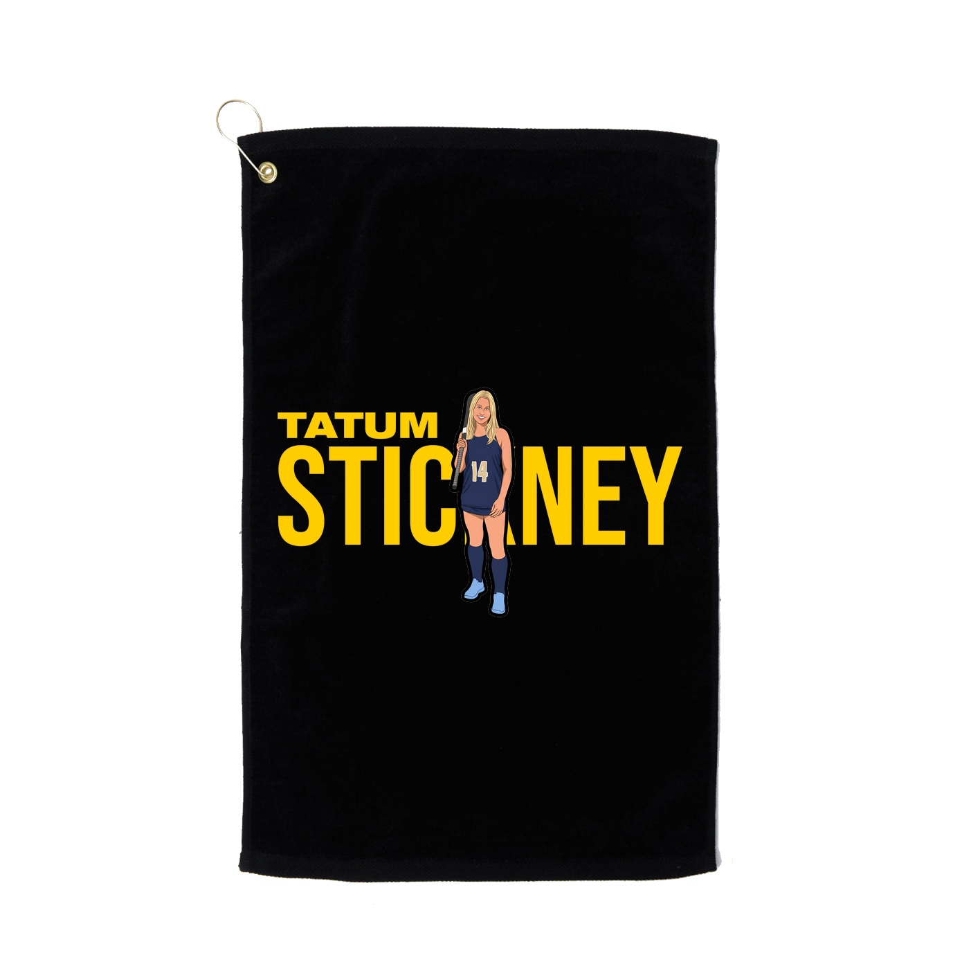 Golf Towel — Player Name in Black