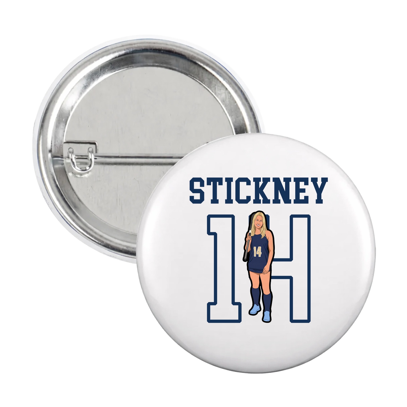 Game Day Button — Shirsey in White