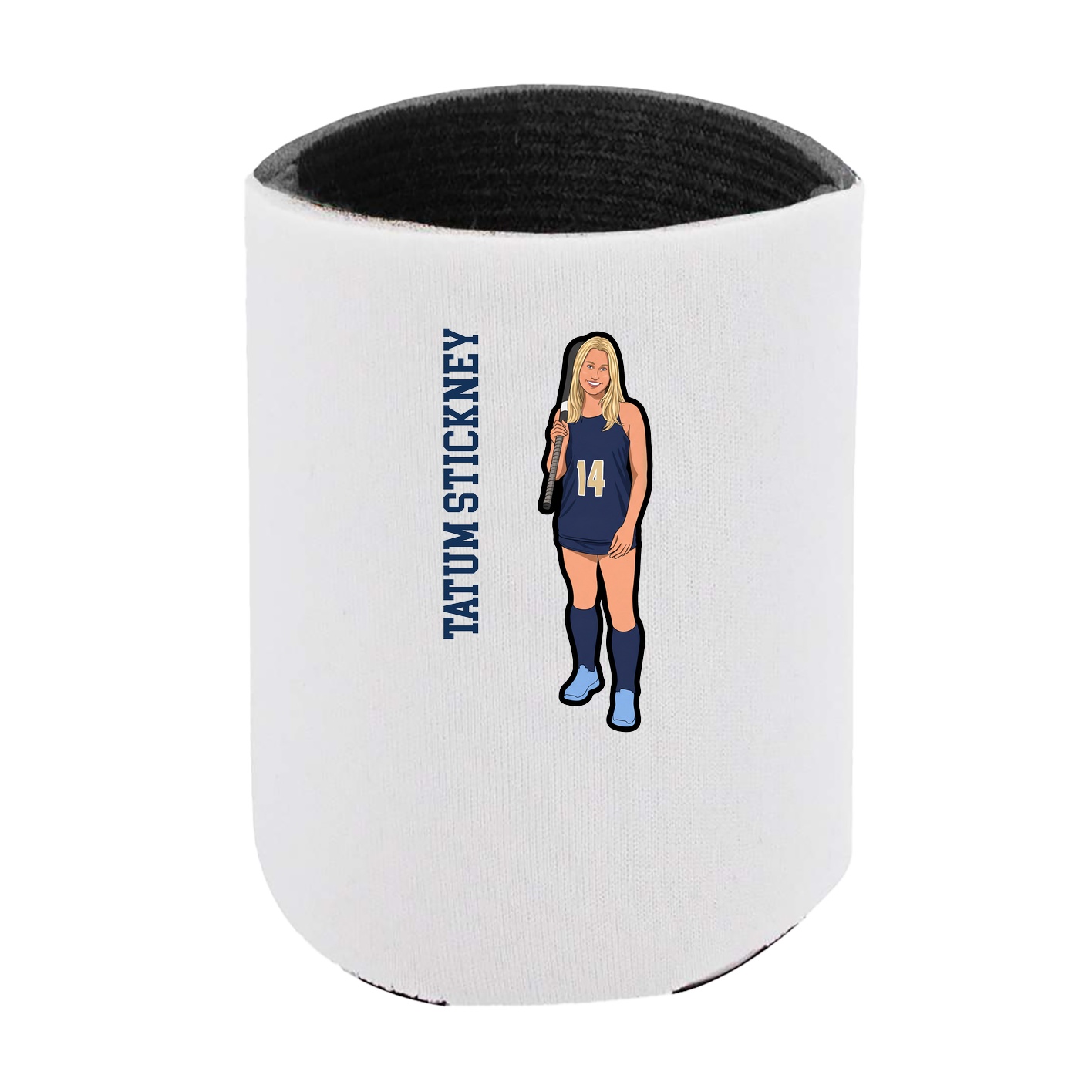 Can Holder — Name Vertical in White